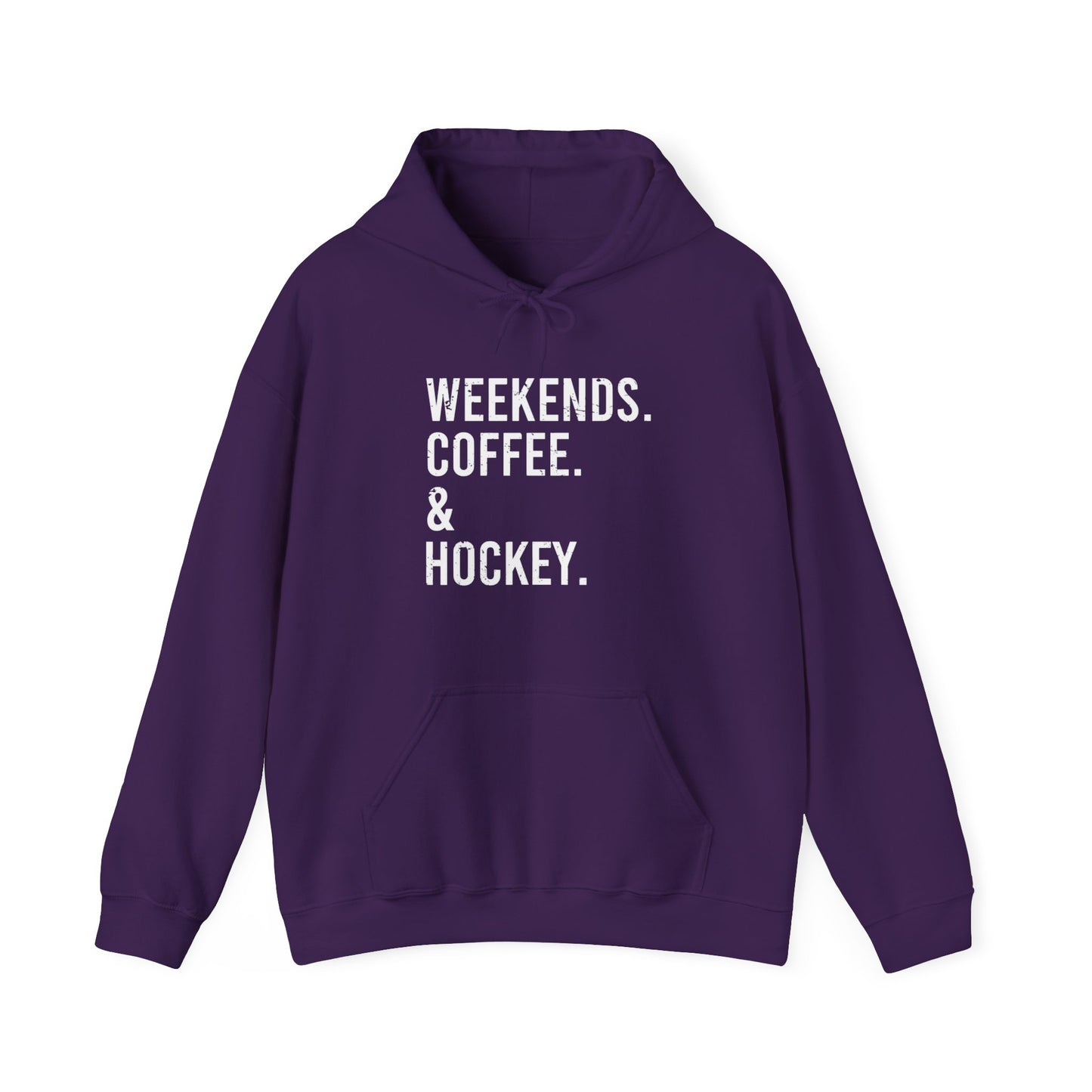 Weekends & Hockey Adult Hoodie