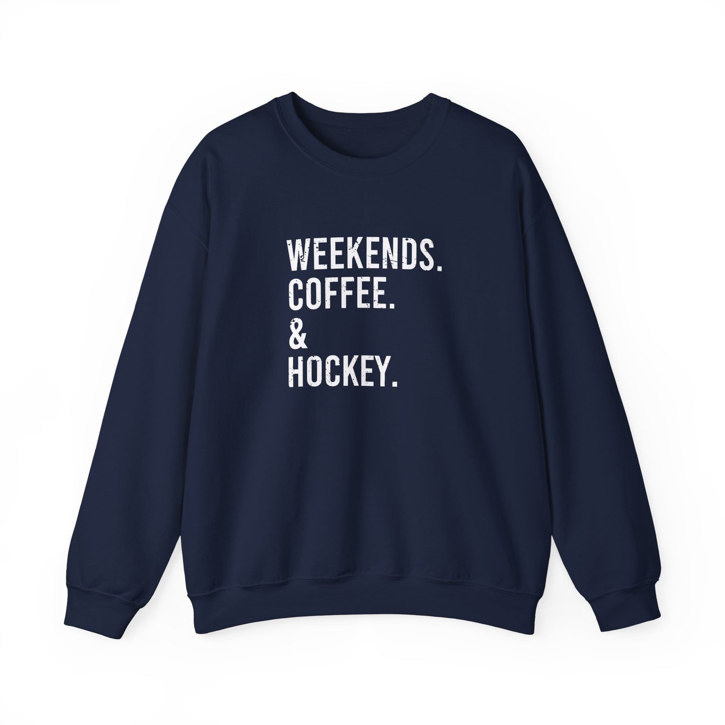Pull ras du cou pour adulte Weekends & Hockey