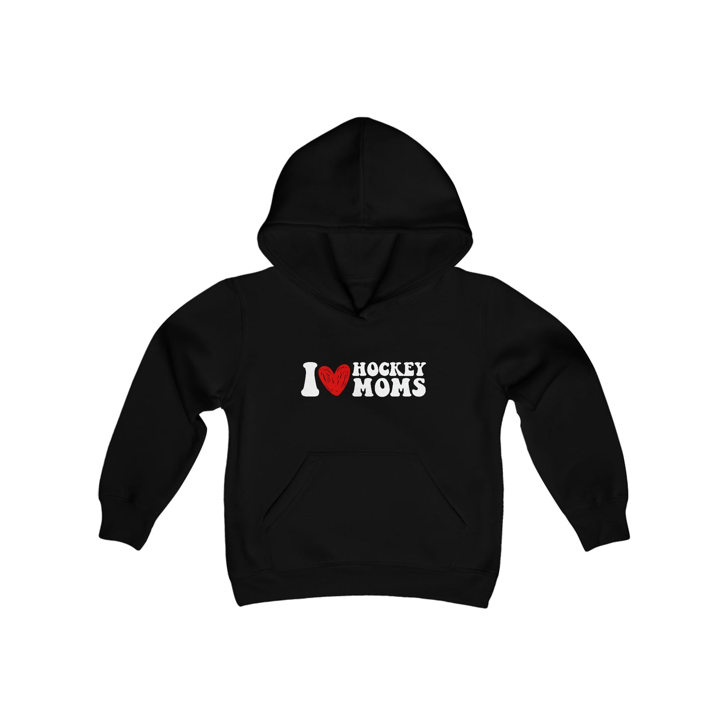 Sweat à capuche pour enfants I ❤️ Hockey Moms