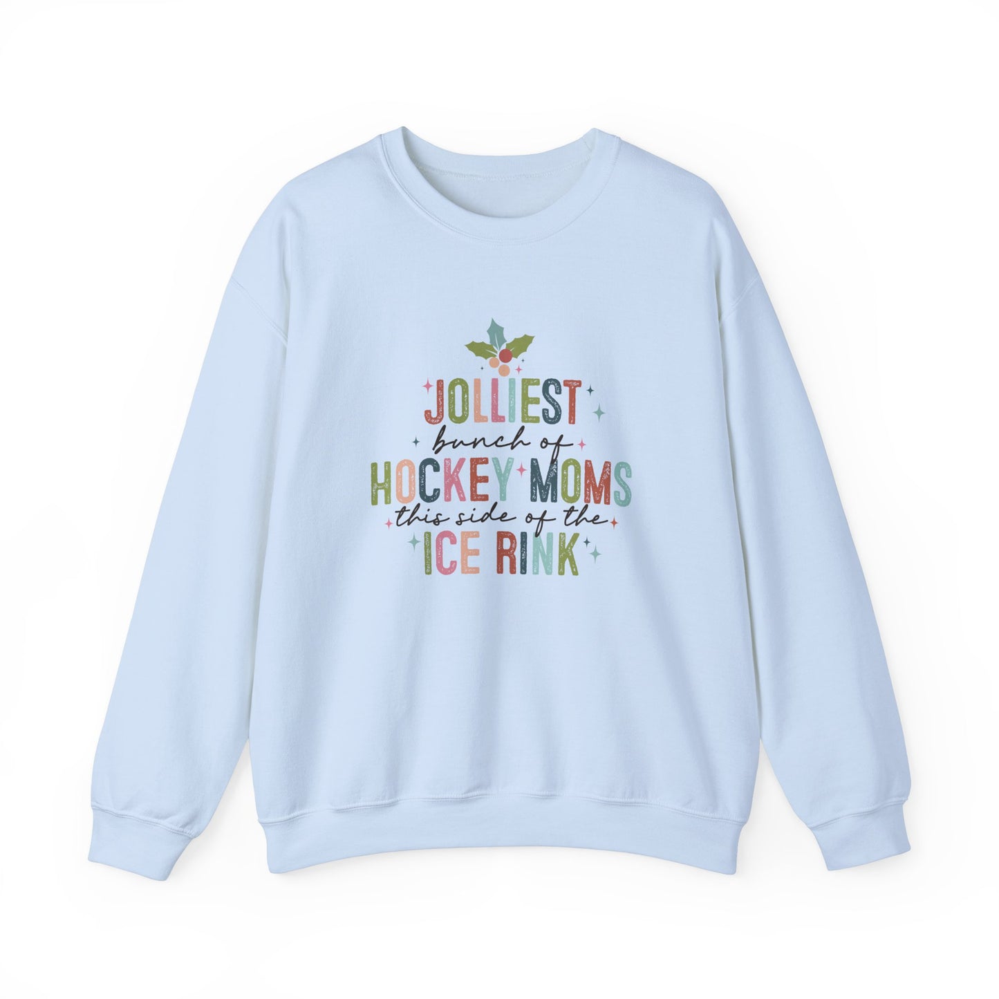 Pull ras du cou de Noël pour adulte Hockey Moms