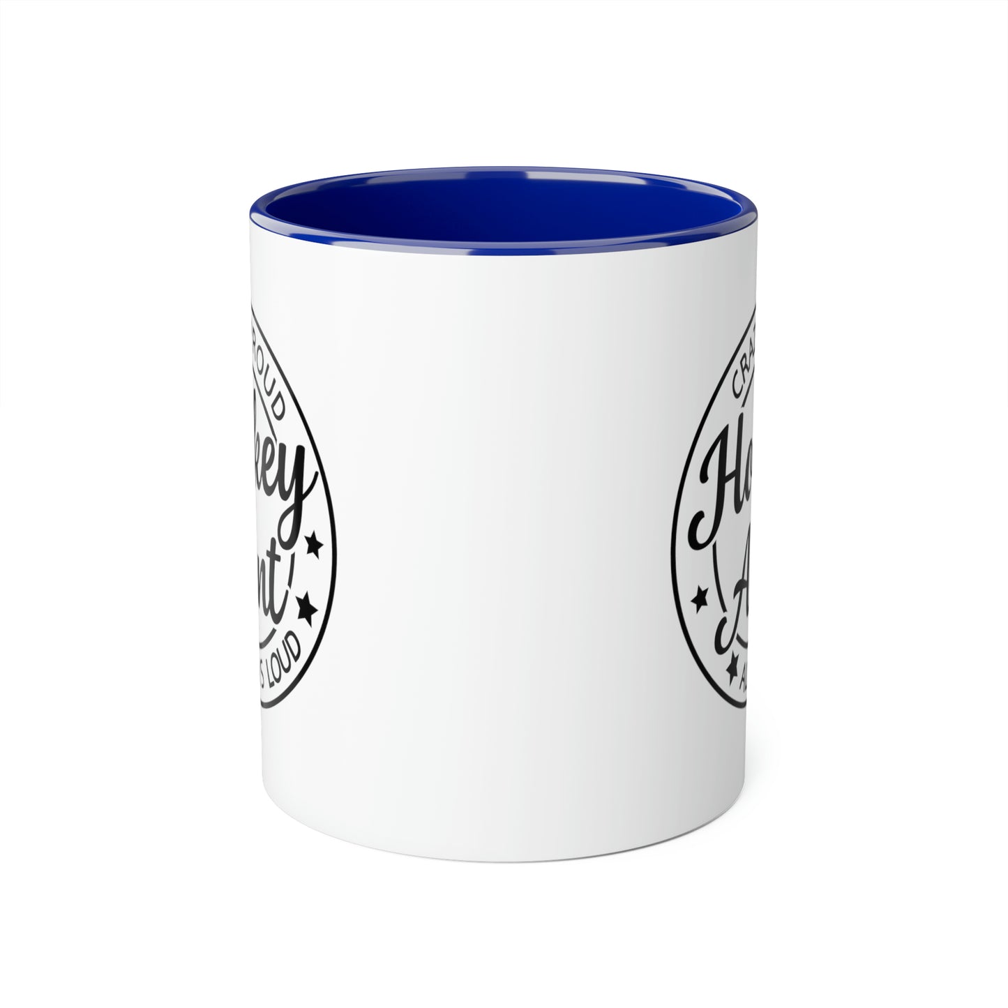 Tasse de tante de hockey (6 couleurs), 11oz