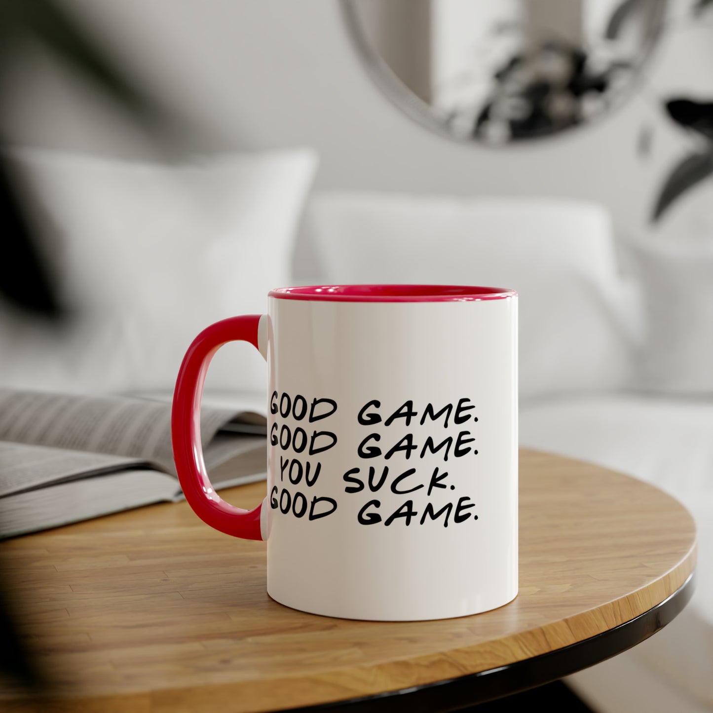Tasse poignée de main (6 couleurs), 11oz