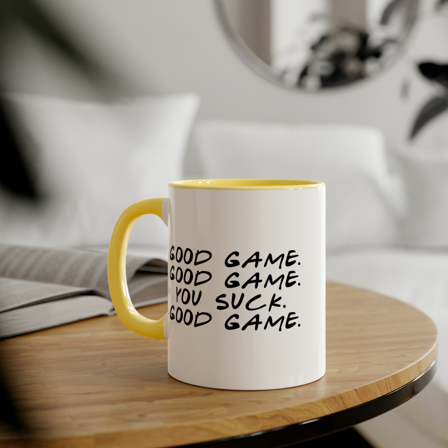Tasse poignée de main (6 couleurs), 11oz