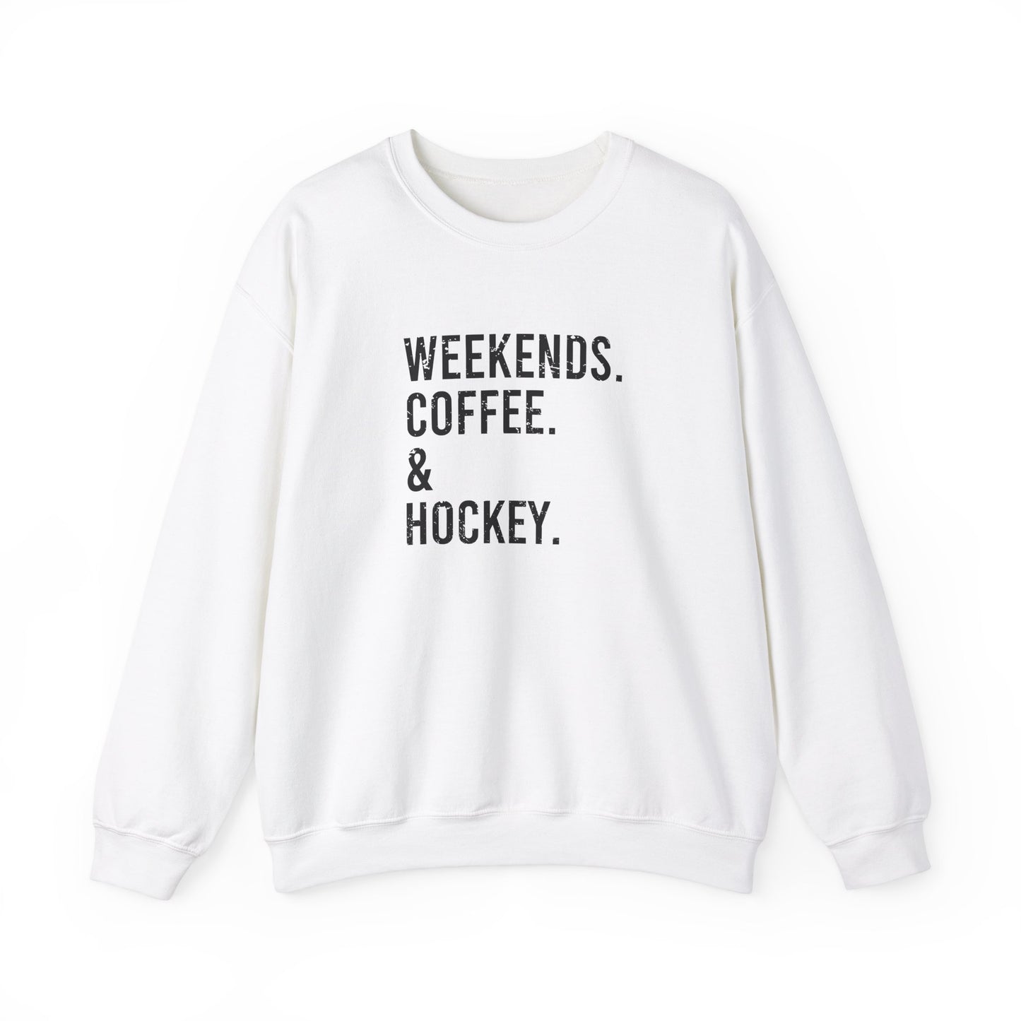 Pull ras du cou pour adulte Weekends & Hockey