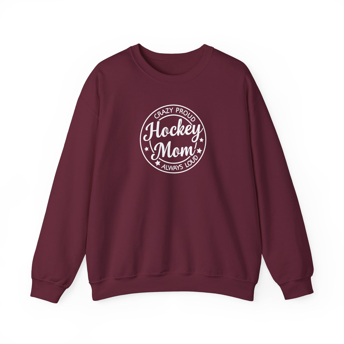 Crazy Proud Hockey Mom Adulte Crewneck
