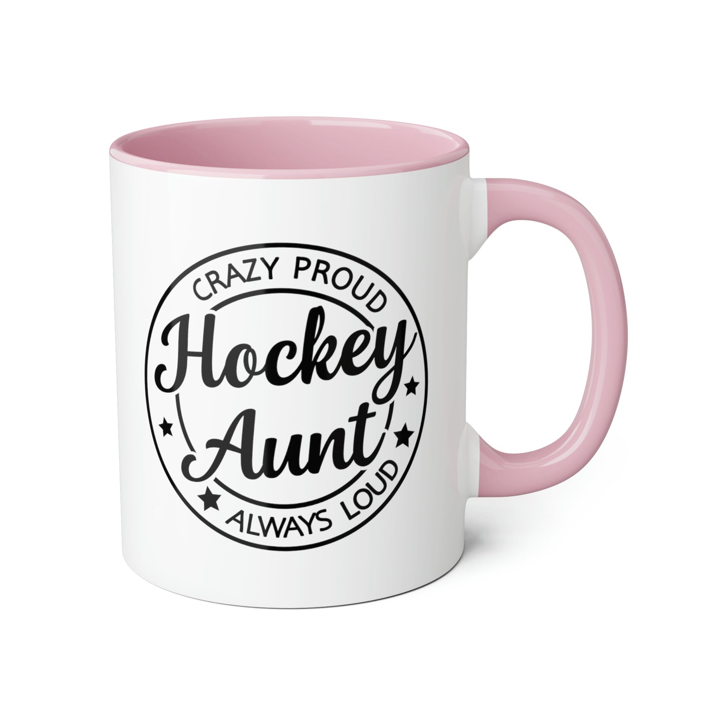 Tasse de tante de hockey (6 couleurs), 11oz