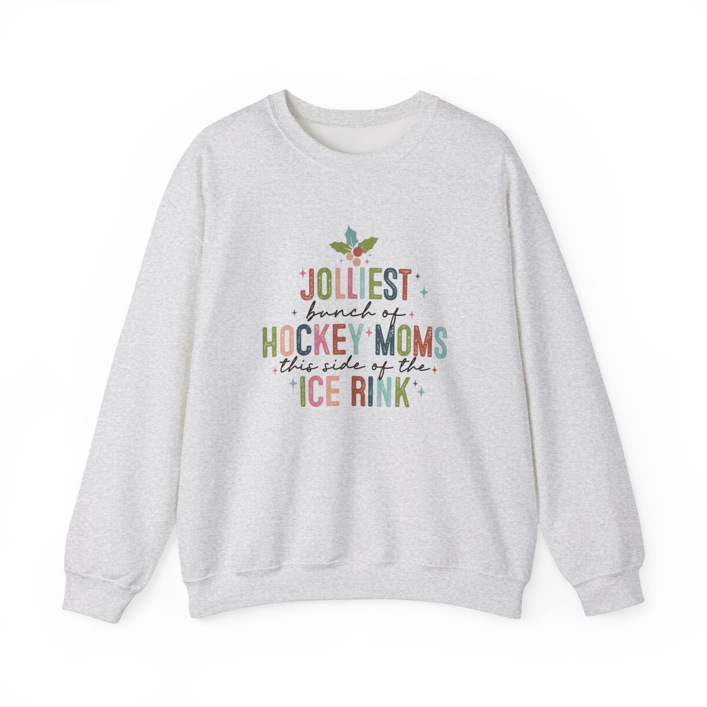Pull ras du cou de Noël pour adulte Hockey Moms