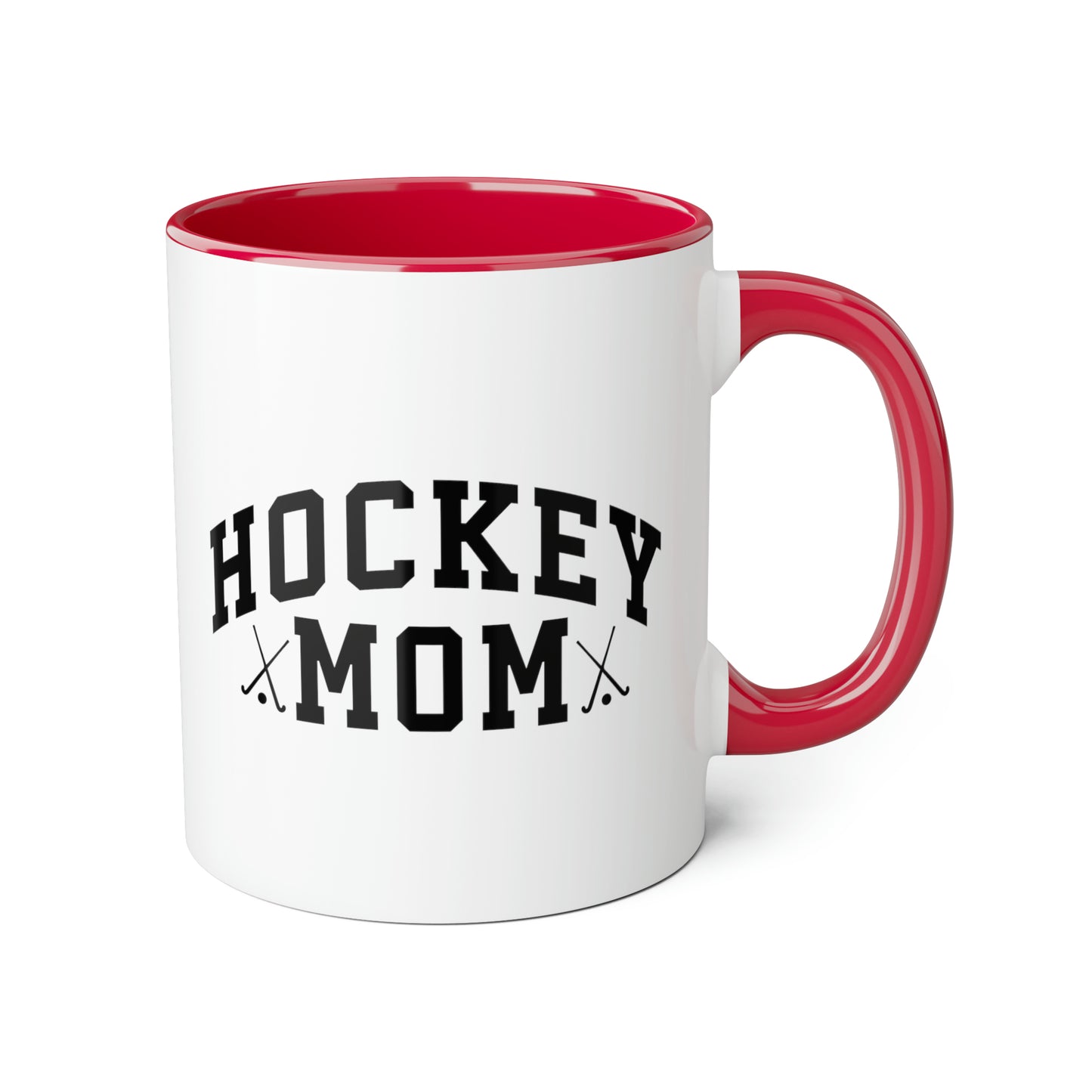 Tasse de maman de hockey classique (6 couleurs), 11oz