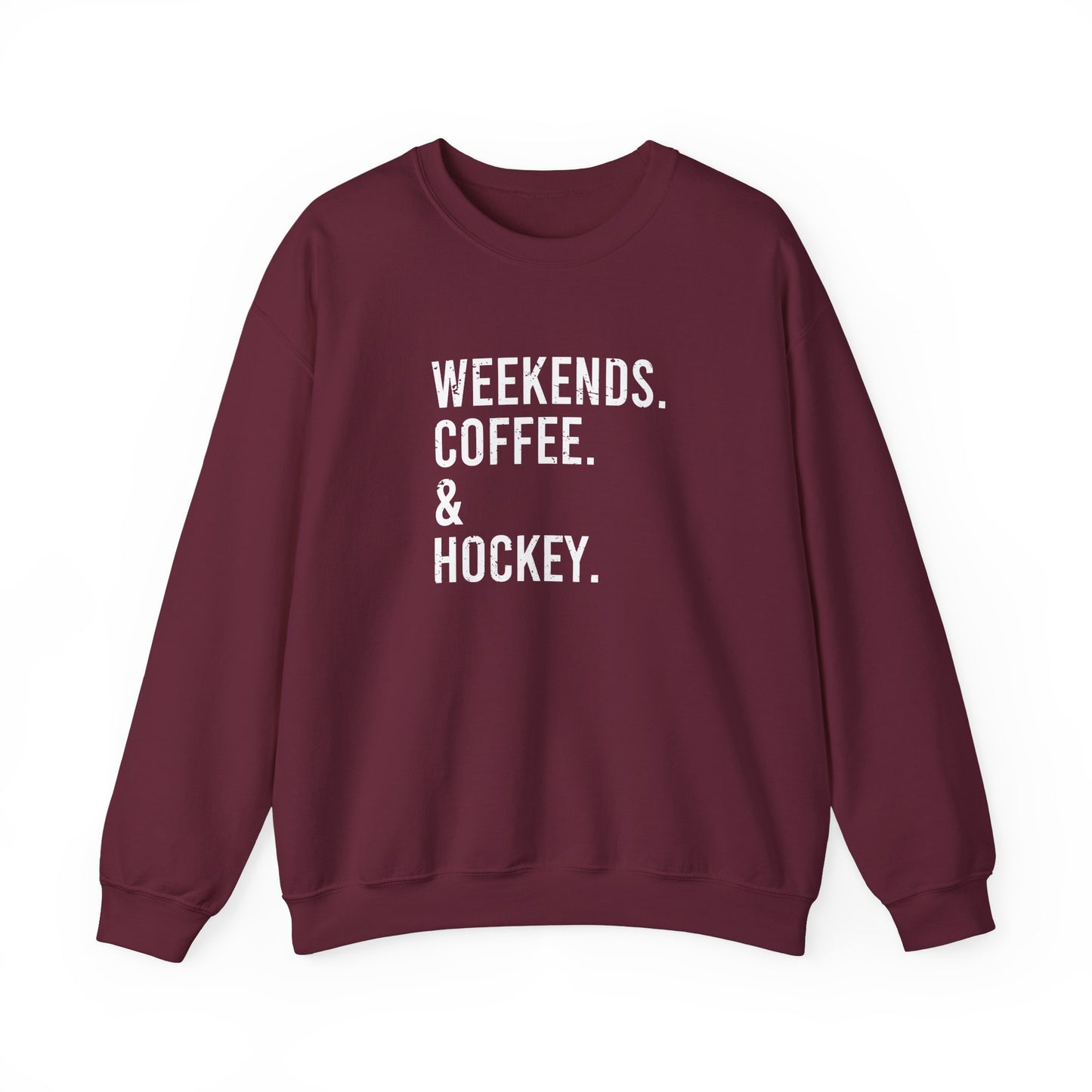 Pull ras du cou pour adulte Weekends & Hockey