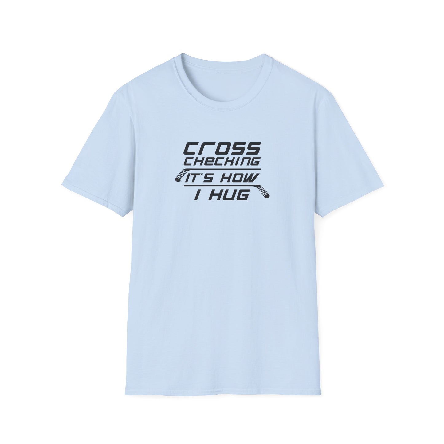 T-shirt Câlins à carreaux croisés pour hommes