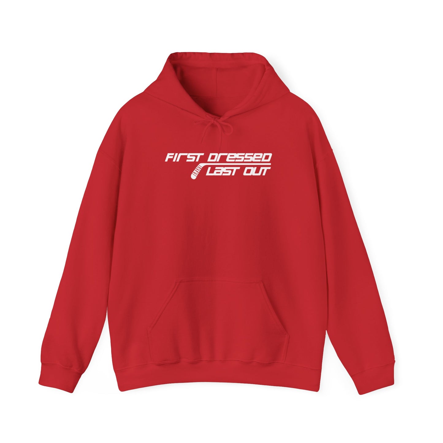 Habillé en premier. Dernier sorti. Sweat à capuche adulte