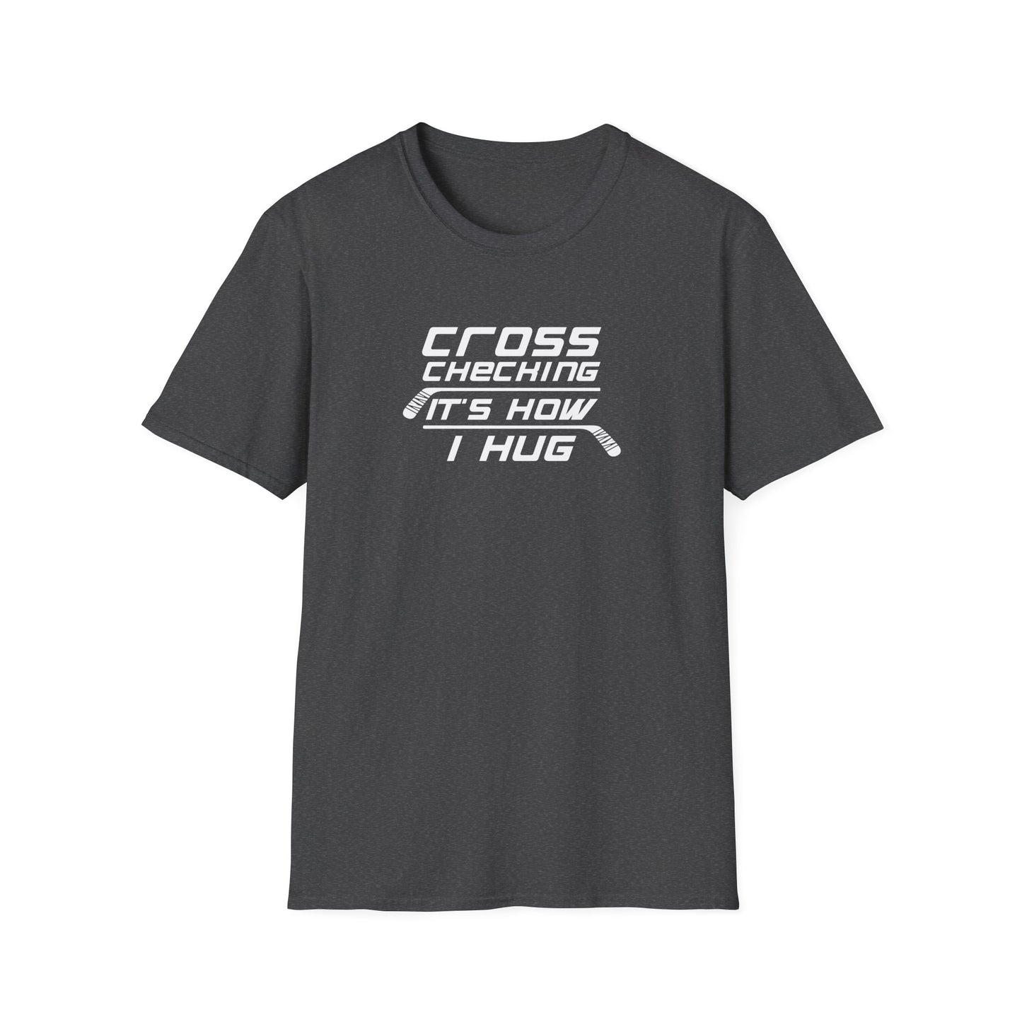 T-shirt Câlins à carreaux croisés pour hommes