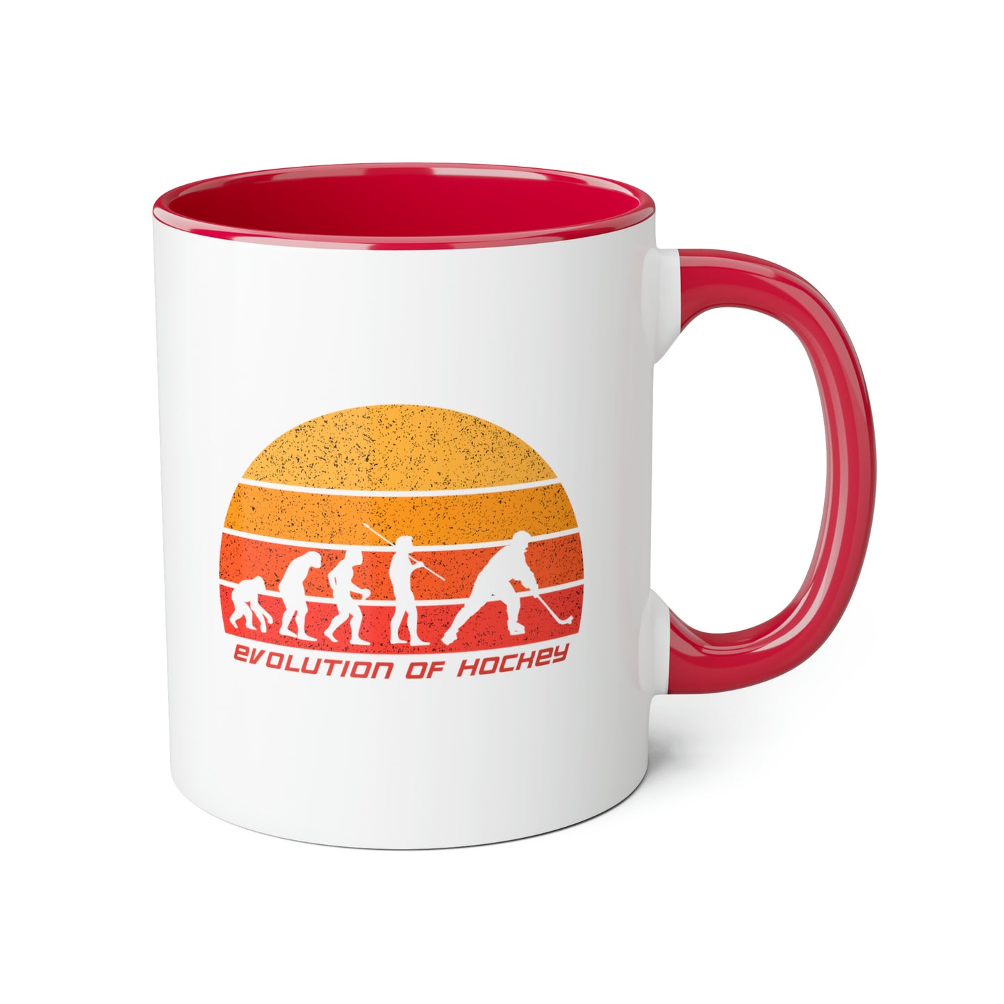 Tasse L'évolution du hockey (3 couleurs), 11oz
