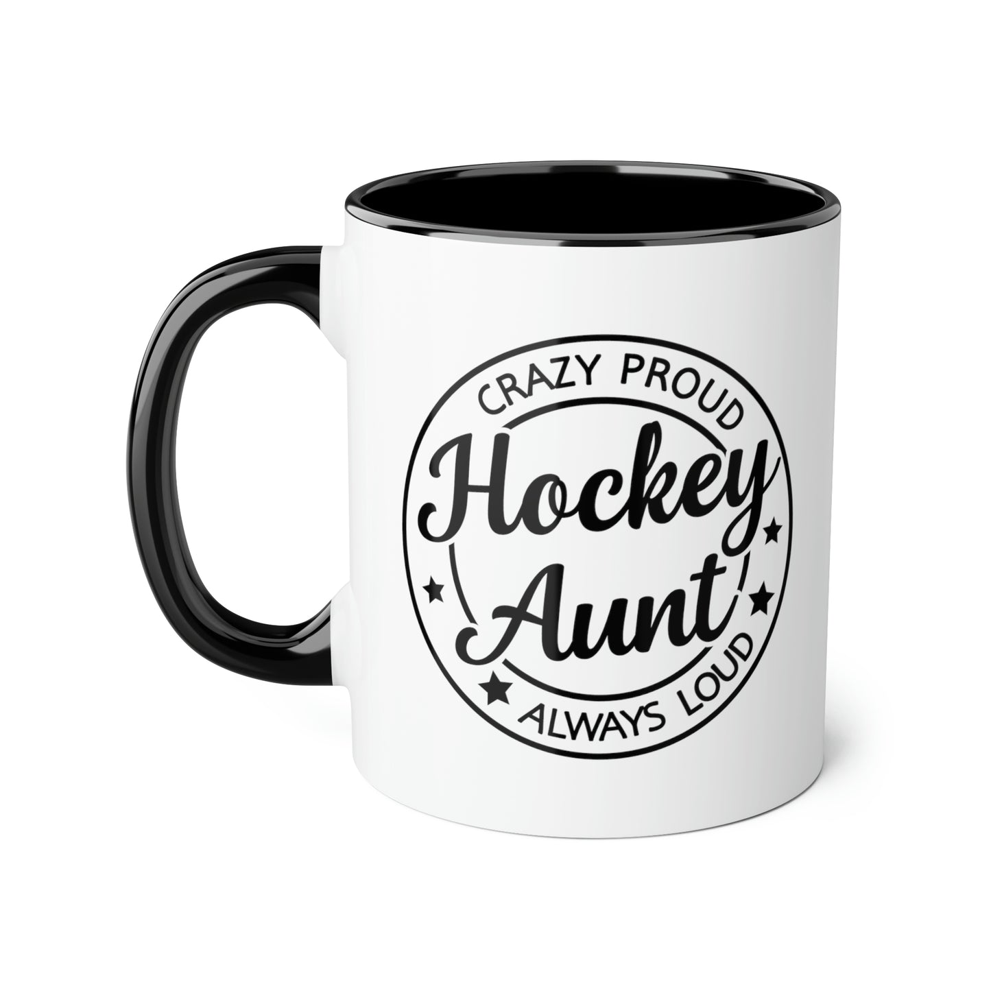 Tasse de tante de hockey (6 couleurs), 11oz