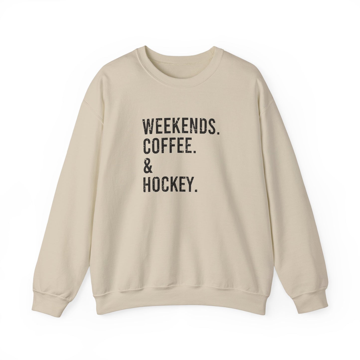 Pull ras du cou pour adulte Weekends & Hockey