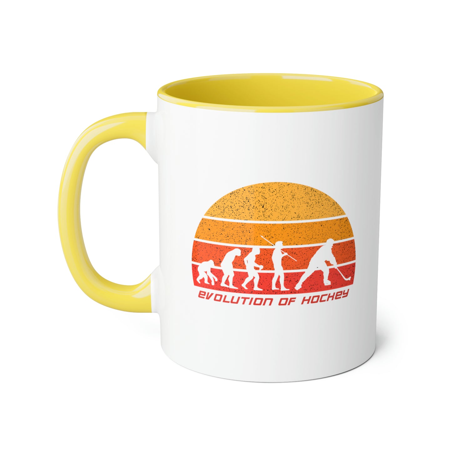 Tasse L'évolution du hockey (3 couleurs), 11oz