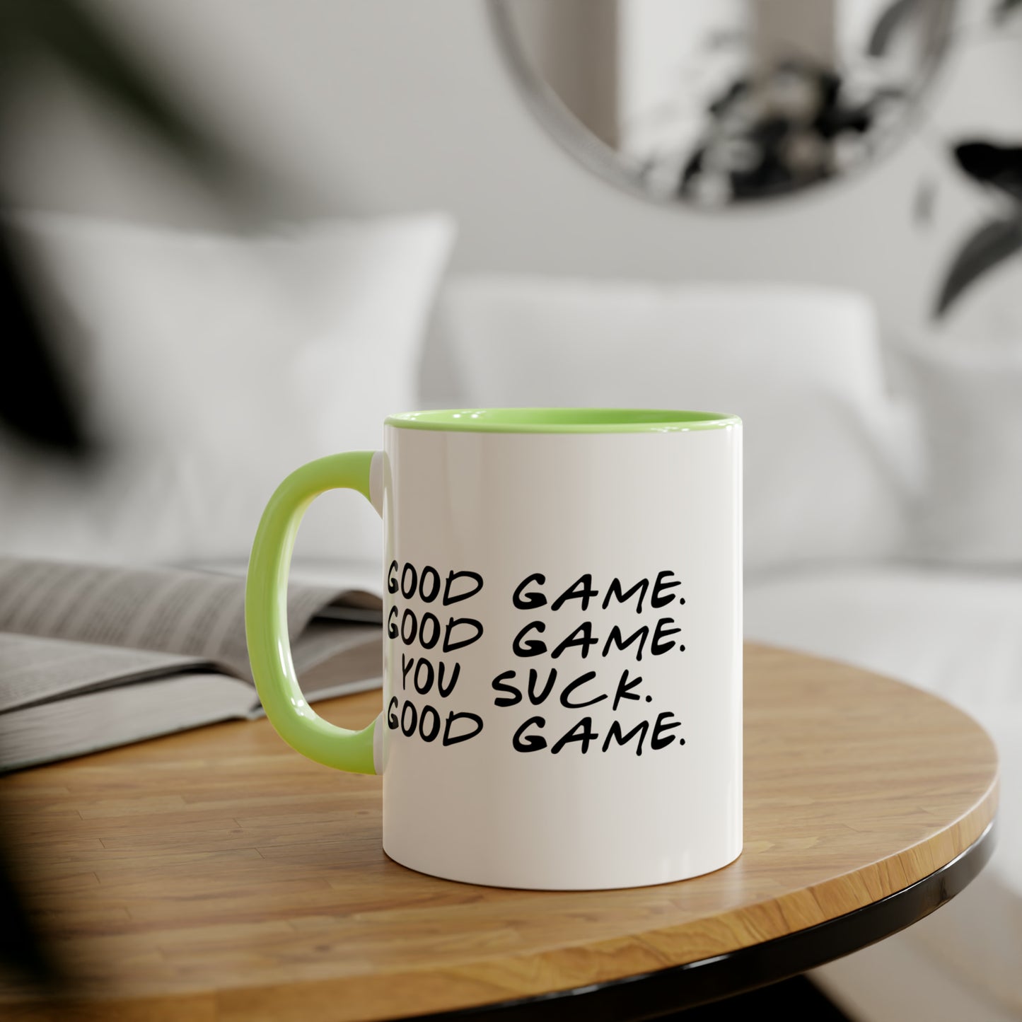 Tasse poignée de main (6 couleurs), 11oz