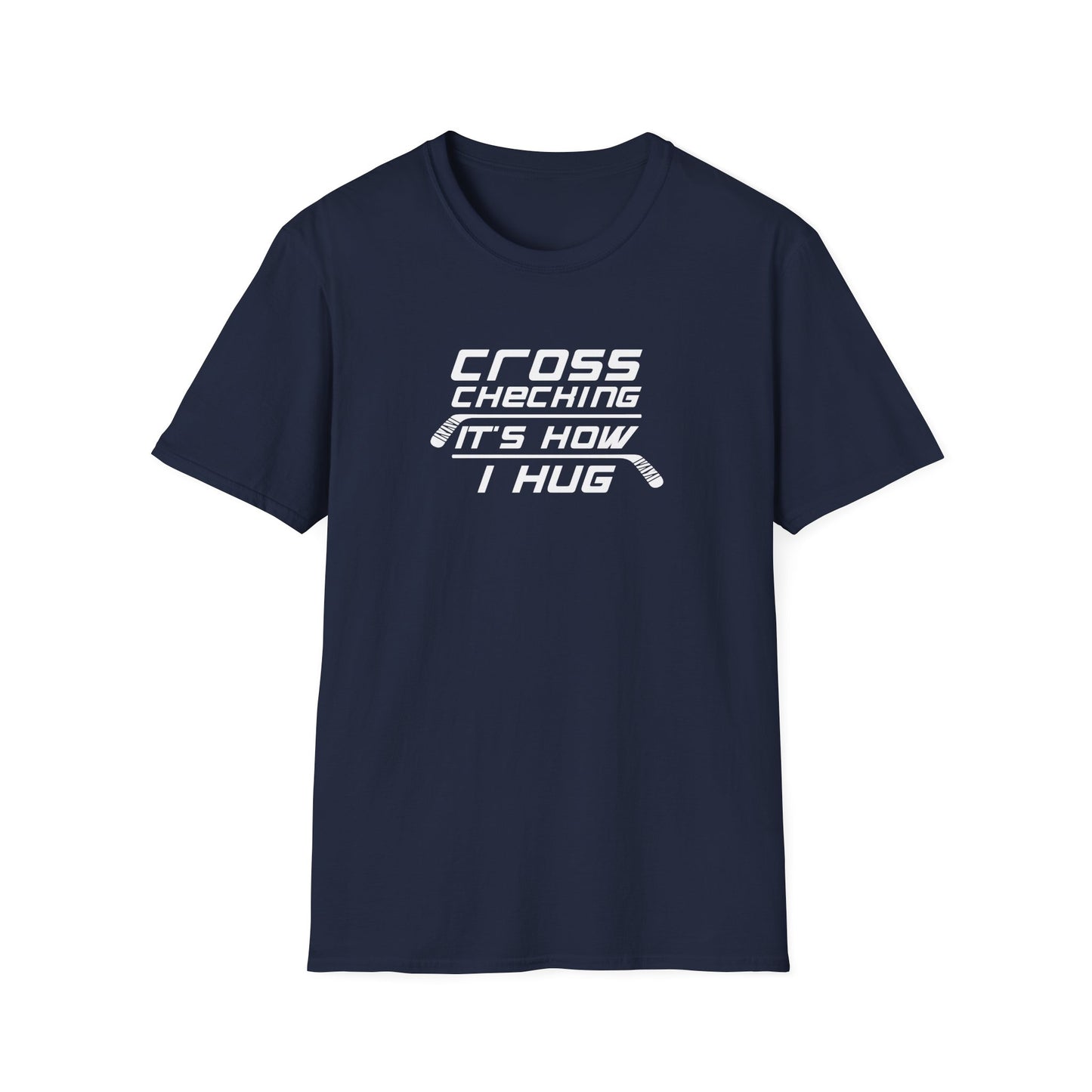 T-shirt Câlins à carreaux croisés pour hommes