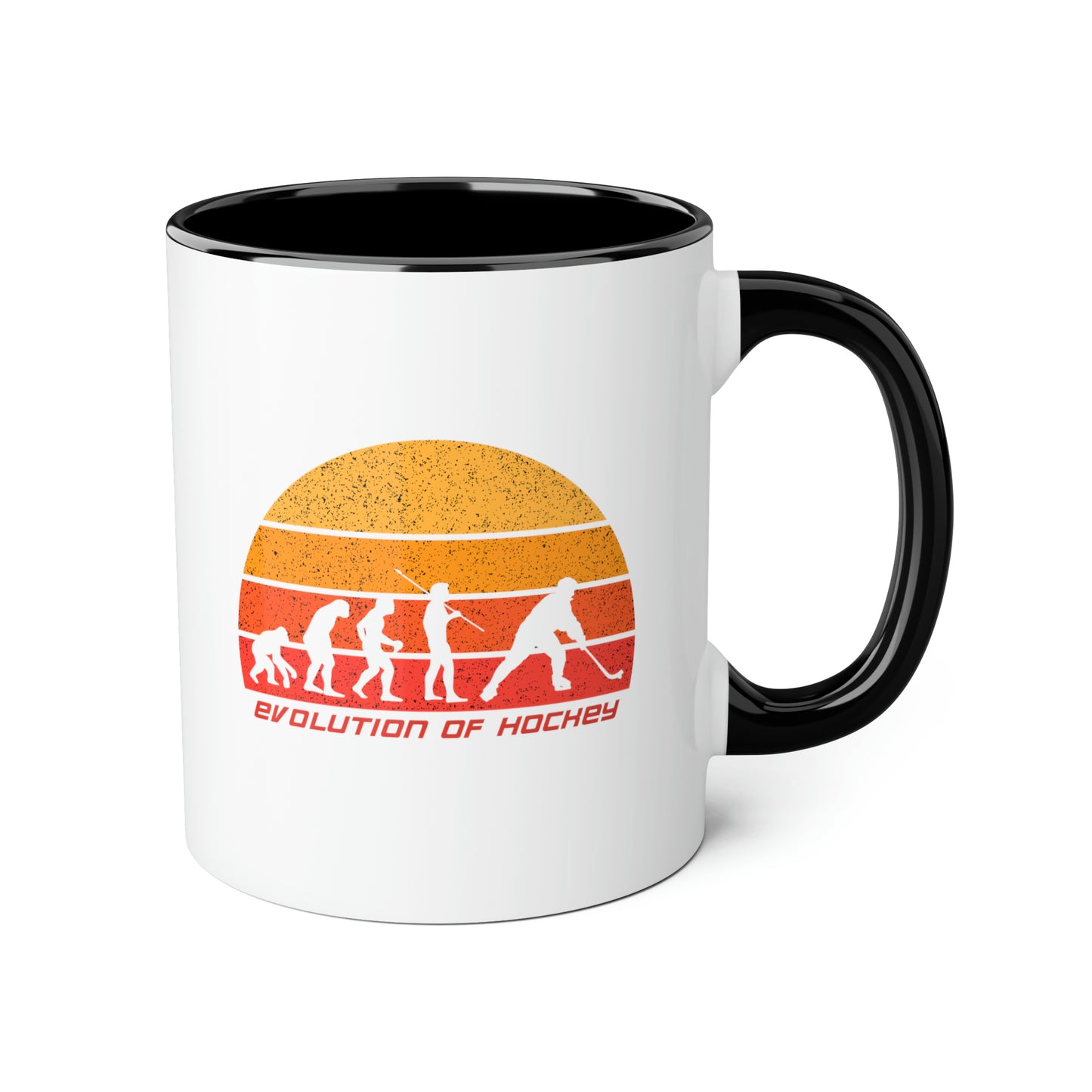 Tasse L'évolution du hockey (3 couleurs), 11oz