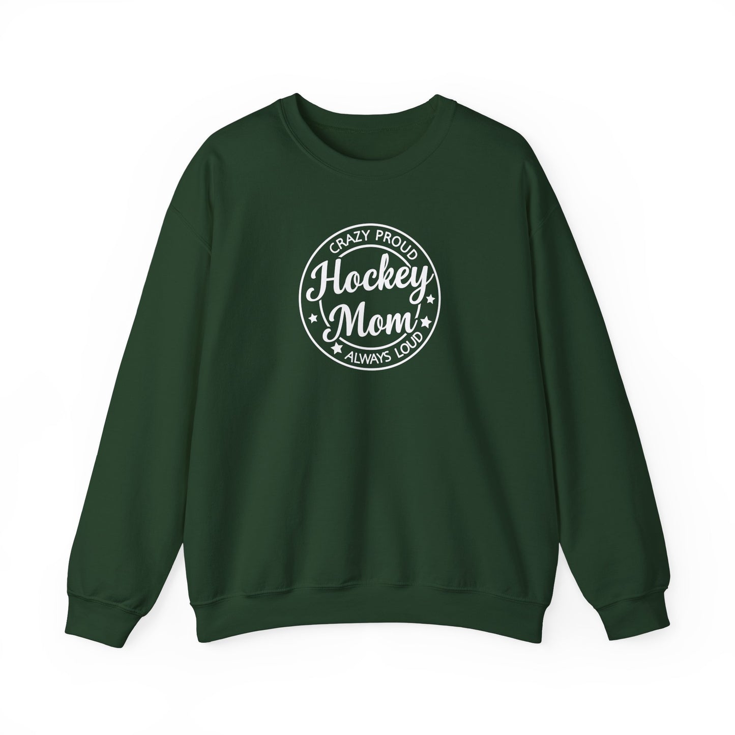 Crazy Proud Hockey Mom Adulte Crewneck