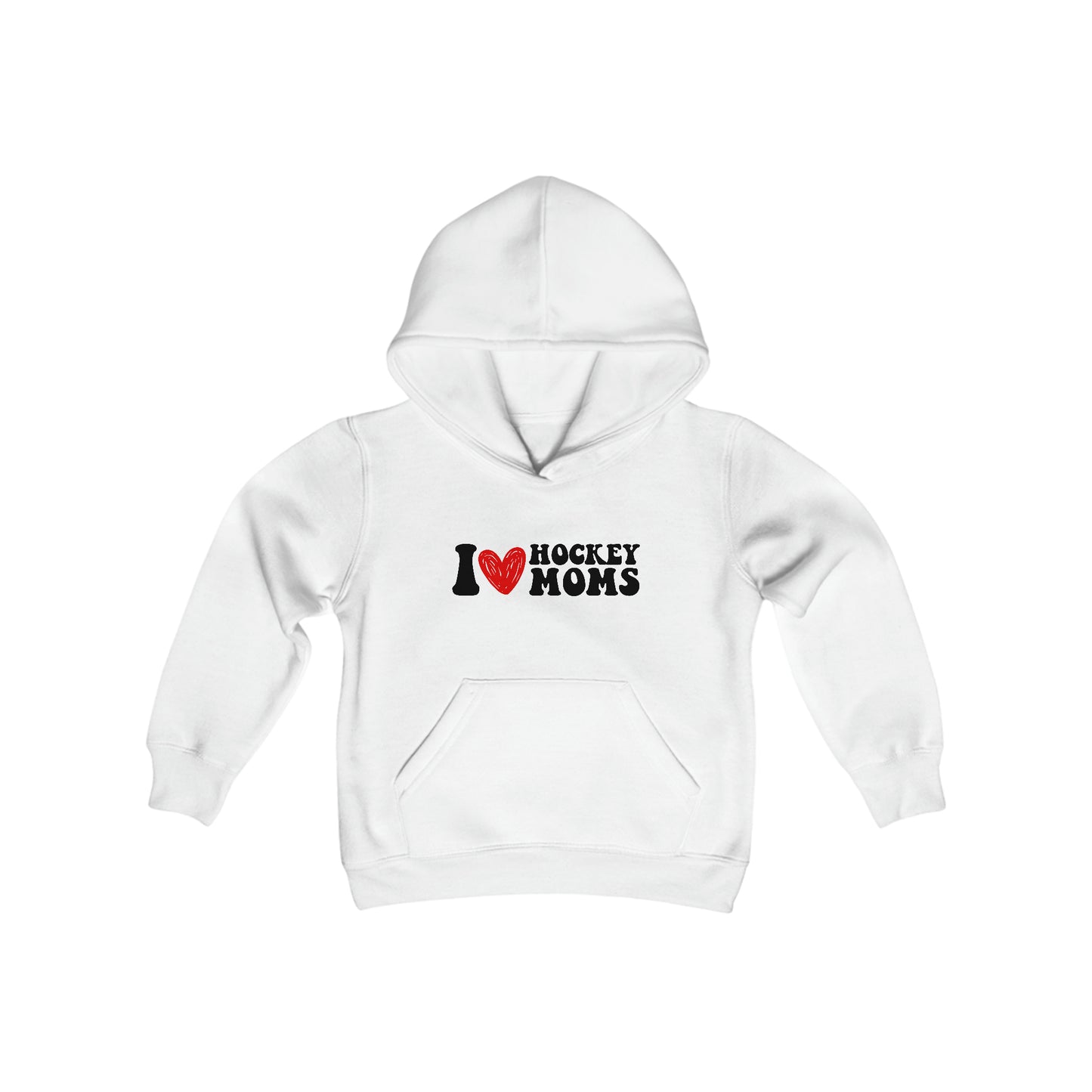 Sweat à capuche pour enfants I ❤️ Hockey Moms