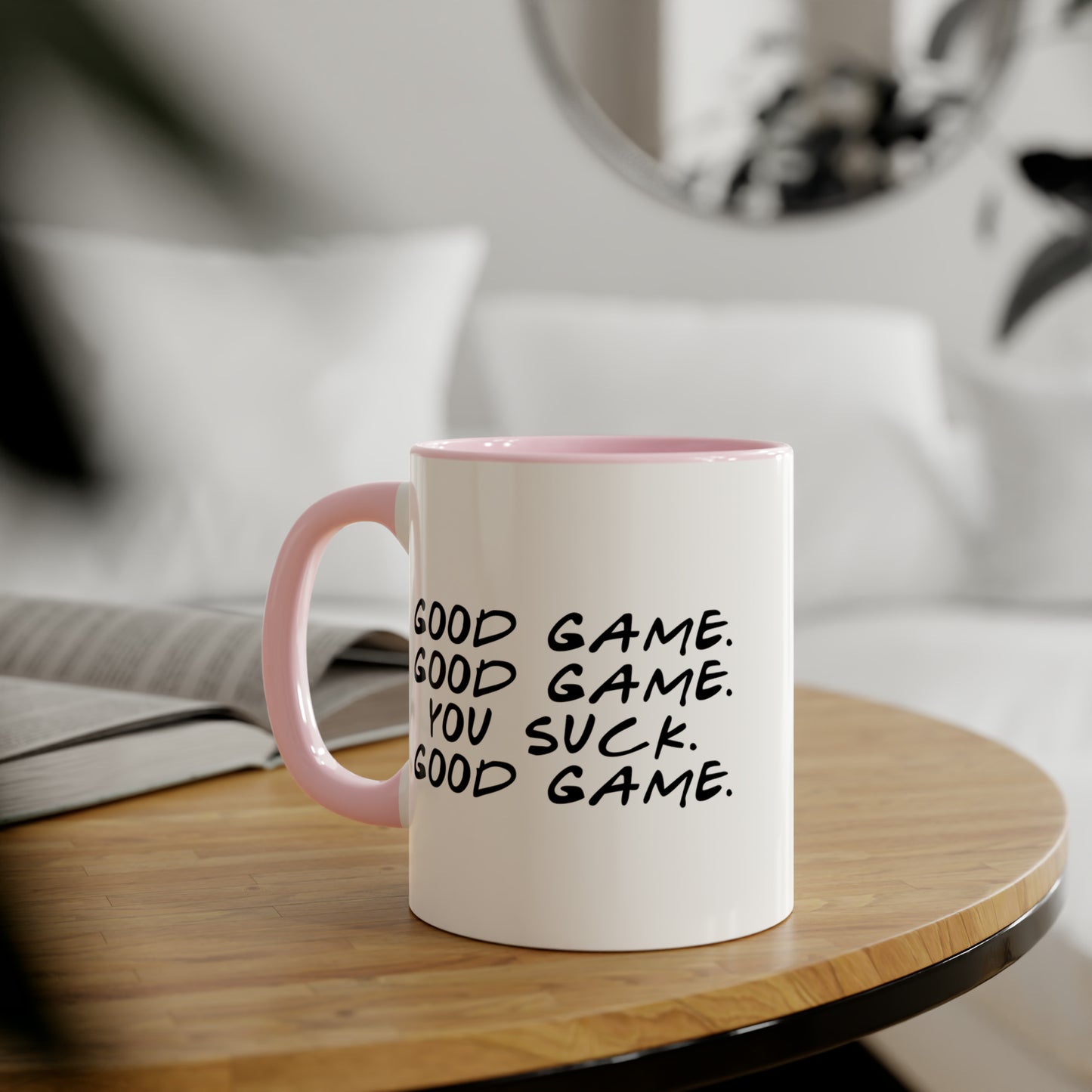 Tasse poignée de main (6 couleurs), 11oz