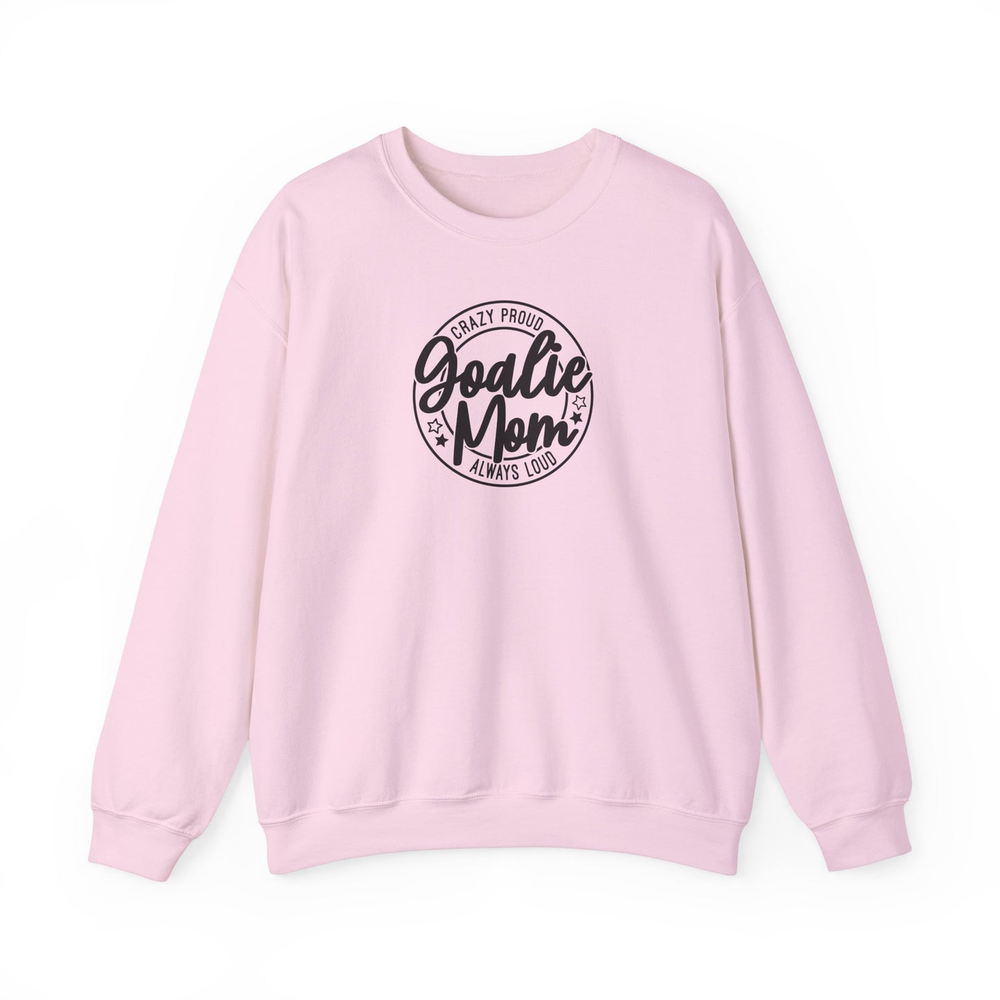 Pull ras du cou pour adulte « Maman gardienne de but folle et fière »