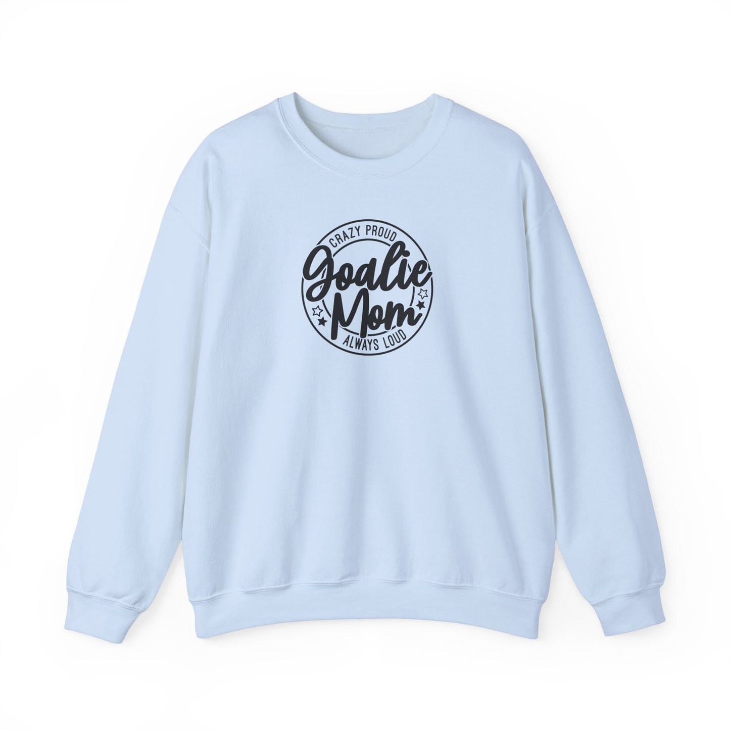 Pull ras du cou pour adulte « Maman gardienne de but folle et fière »