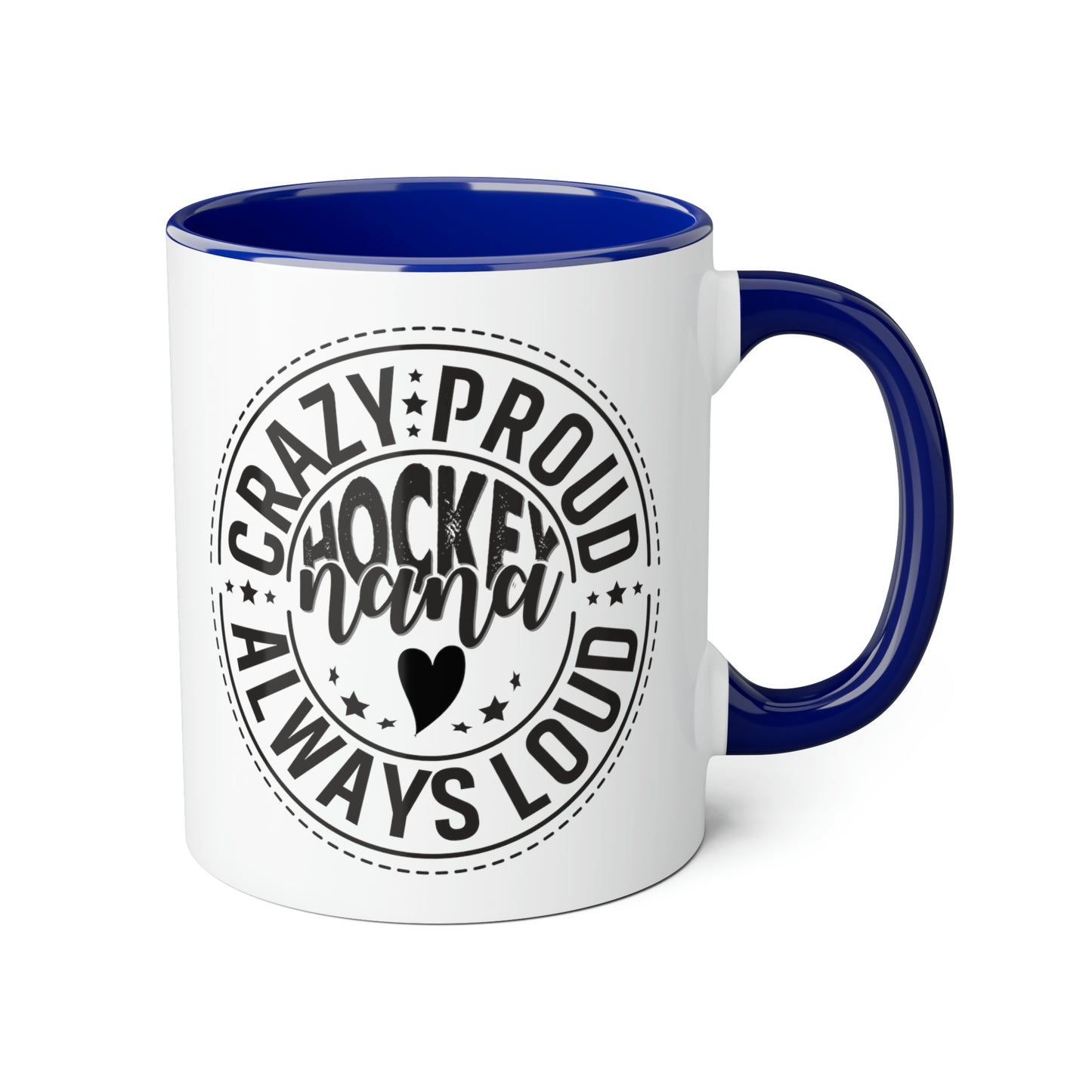 Tasse Crazy Proud Hockey Nana (6 couleurs), 11oz