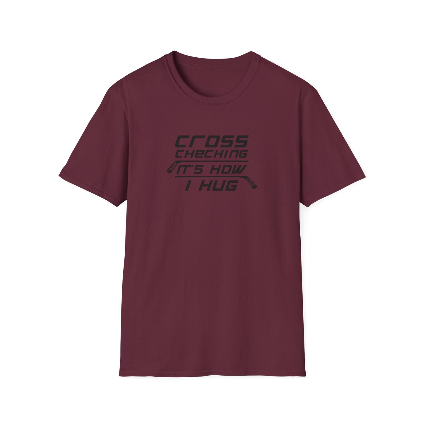 T-shirt Câlins à carreaux croisés pour hommes