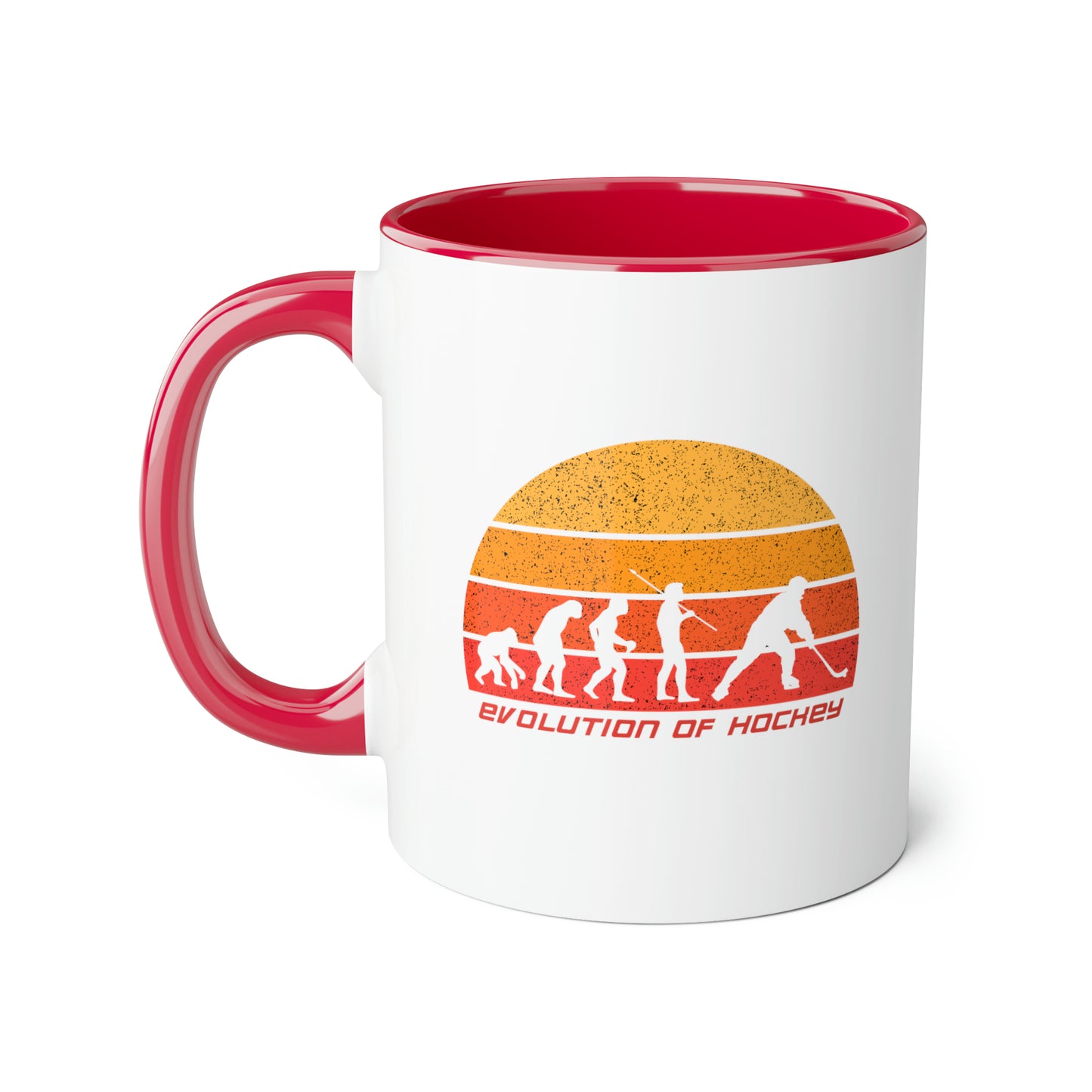 Tasse L'évolution du hockey (3 couleurs), 11oz