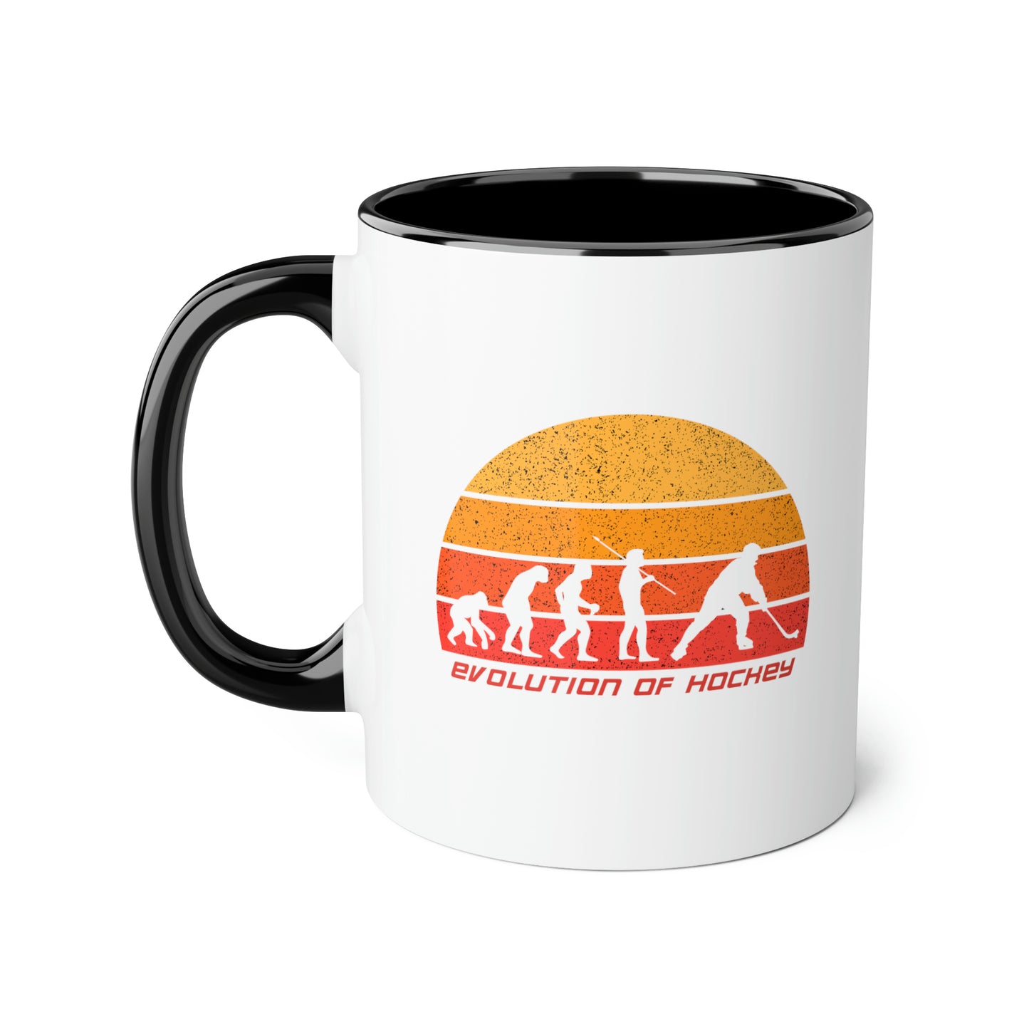 Tasse L'évolution du hockey (3 couleurs), 11oz