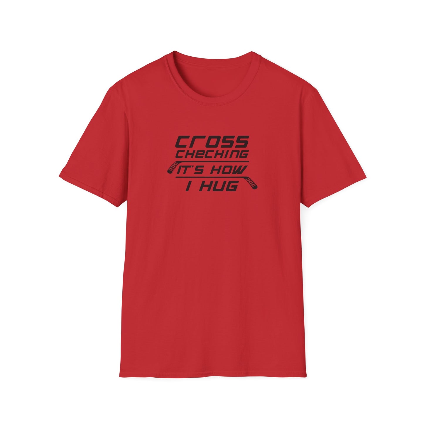 T-shirt Câlins à carreaux croisés pour hommes