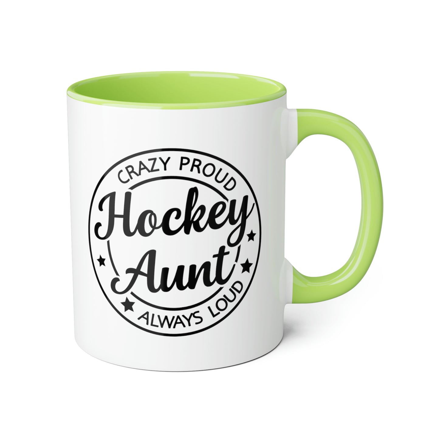 Tasse de tante de hockey (6 couleurs), 11oz