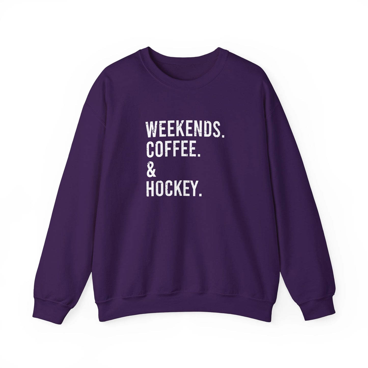 Pull ras du cou pour adulte Weekends & Hockey