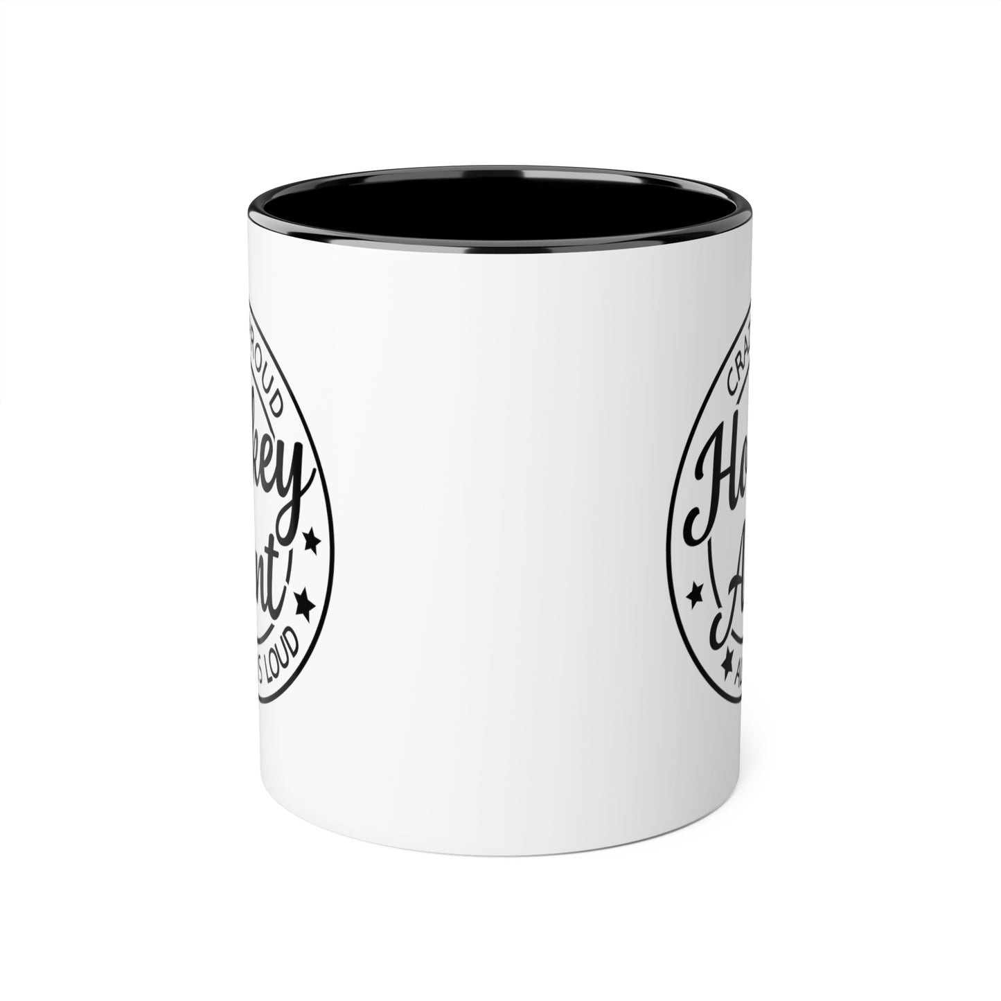 Tasse de tante de hockey (6 couleurs), 11oz