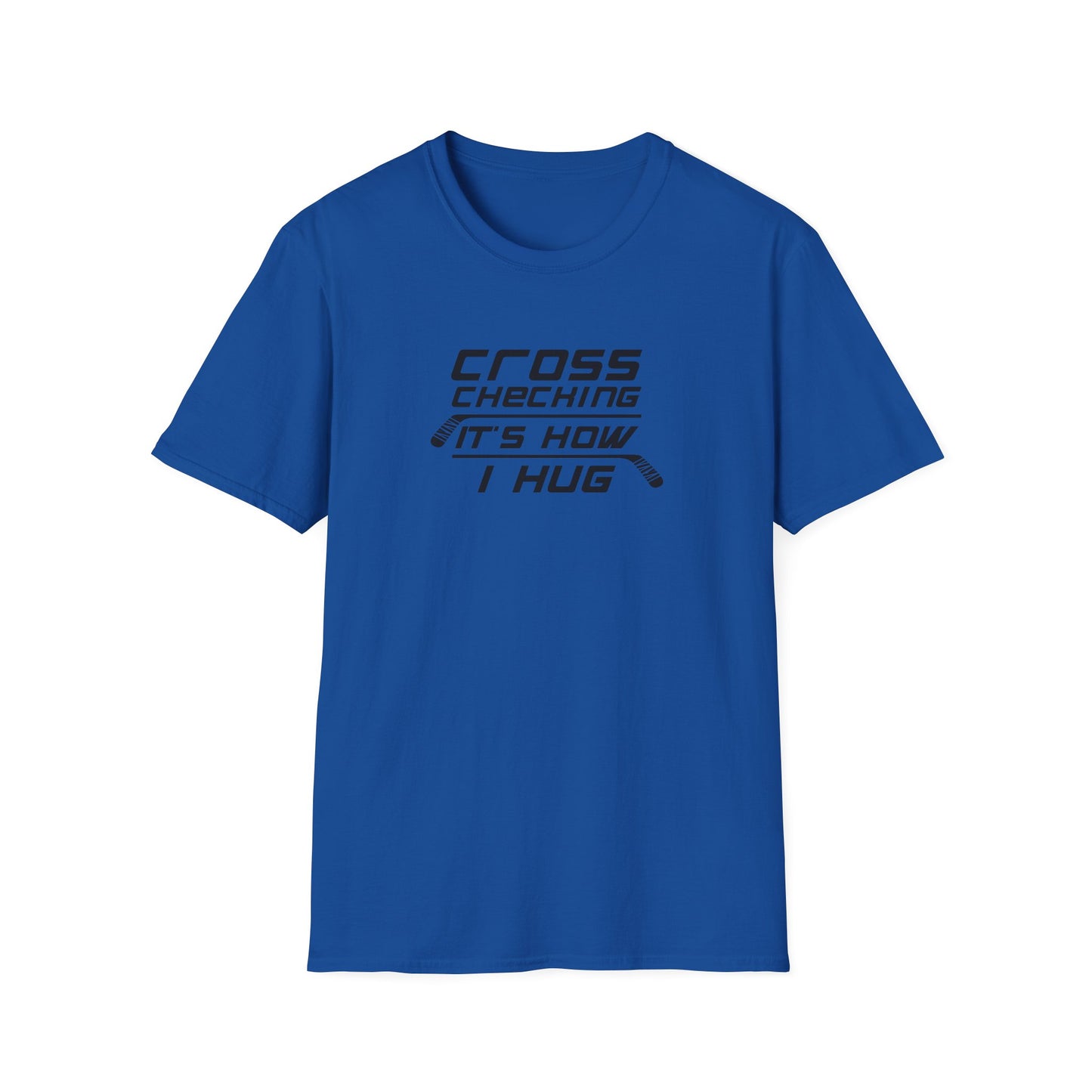 T-shirt Câlins à carreaux croisés pour hommes