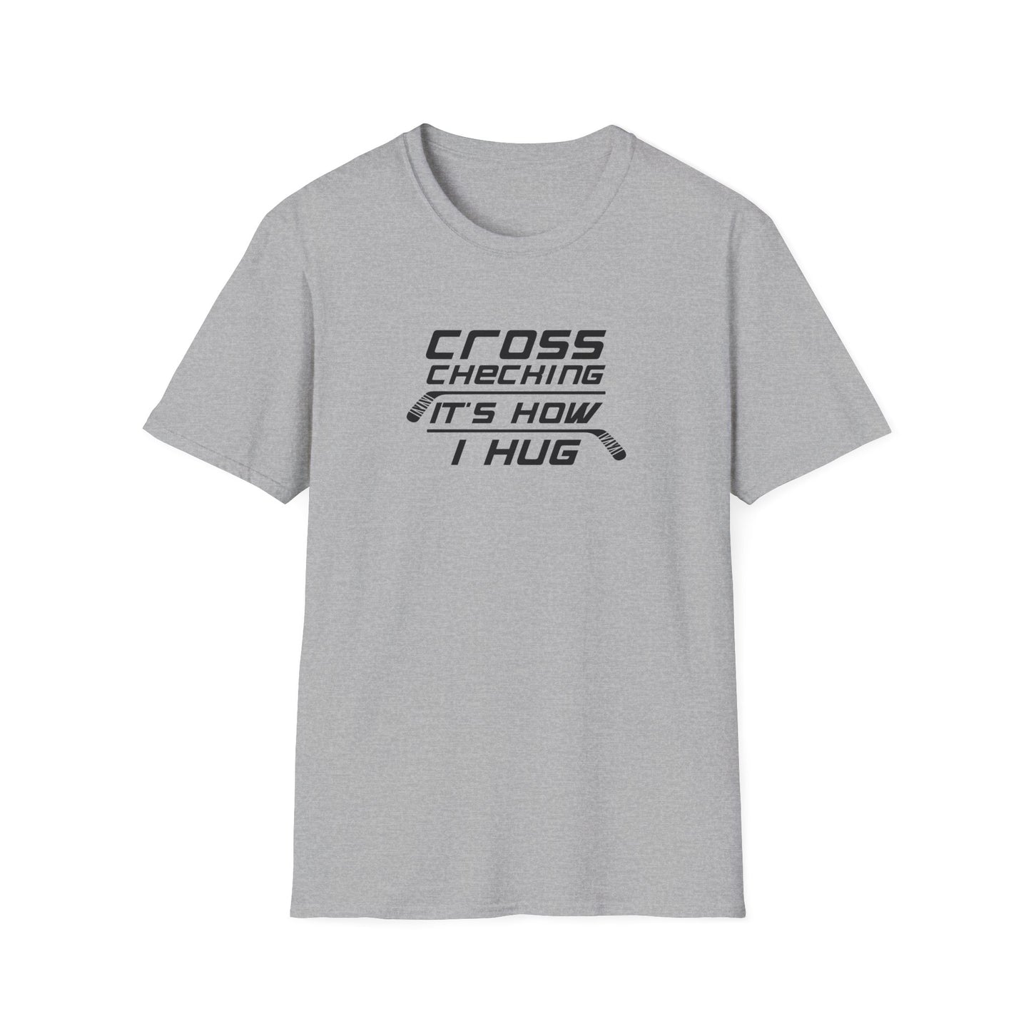 T-shirt Câlins à carreaux croisés pour hommes