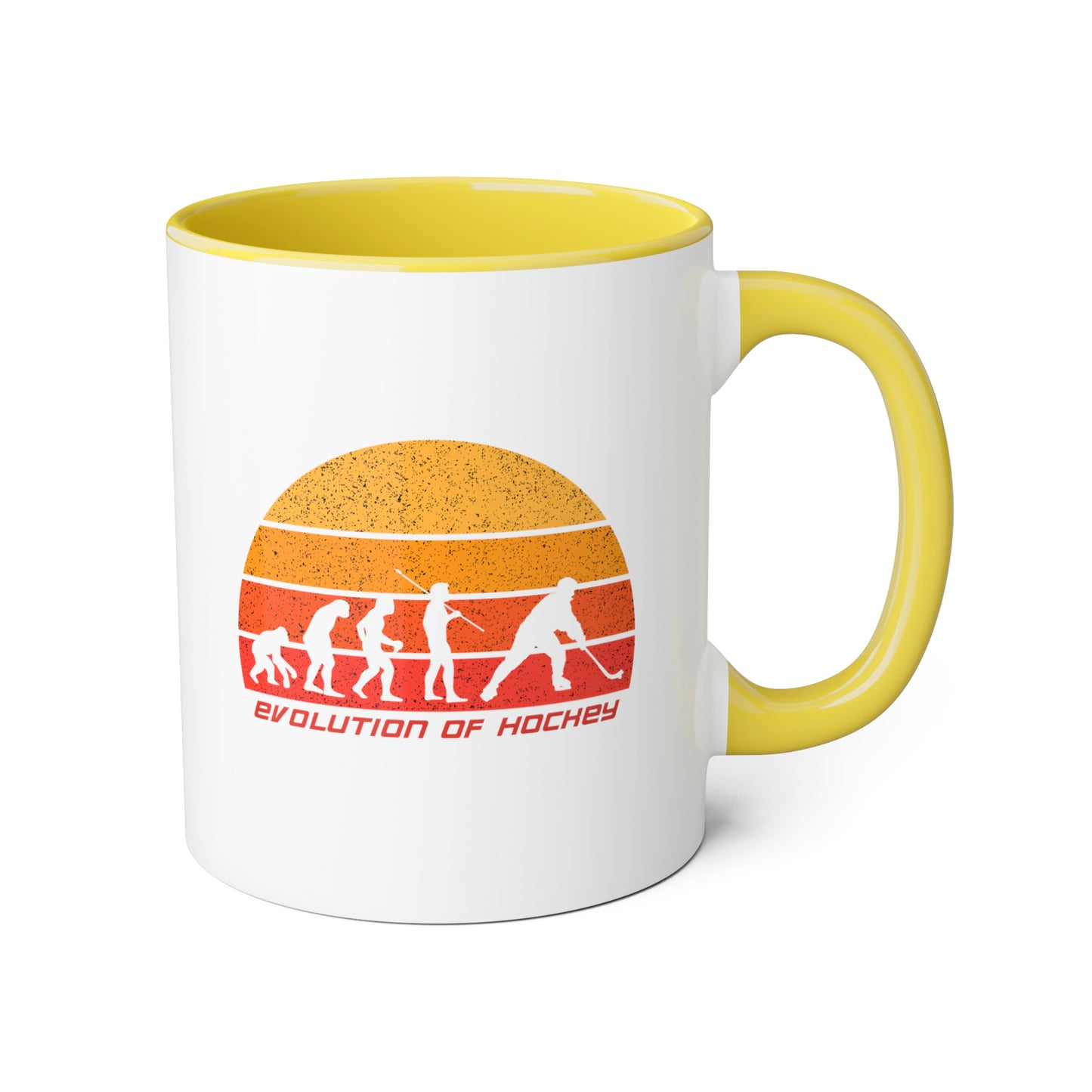 Tasse L'évolution du hockey (3 couleurs), 11oz