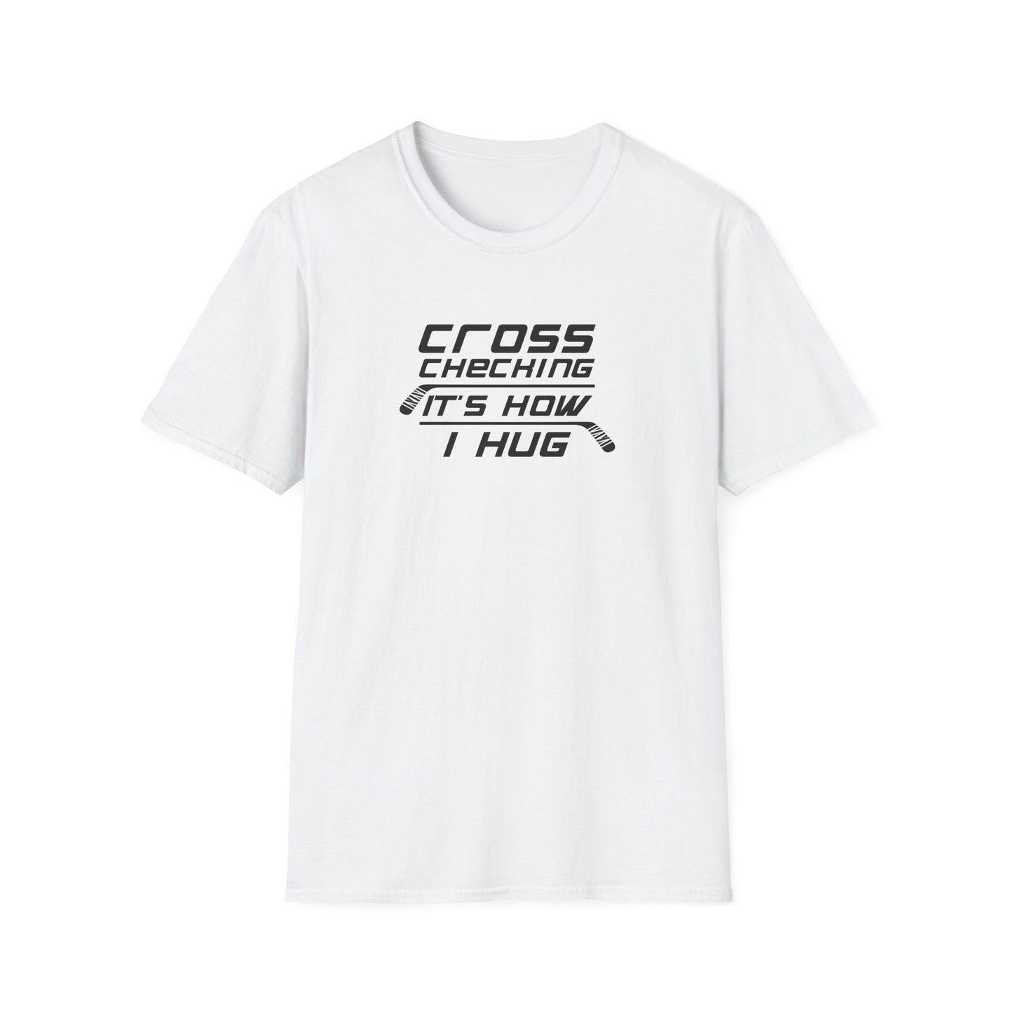 T-shirt Câlins à carreaux croisés pour hommes