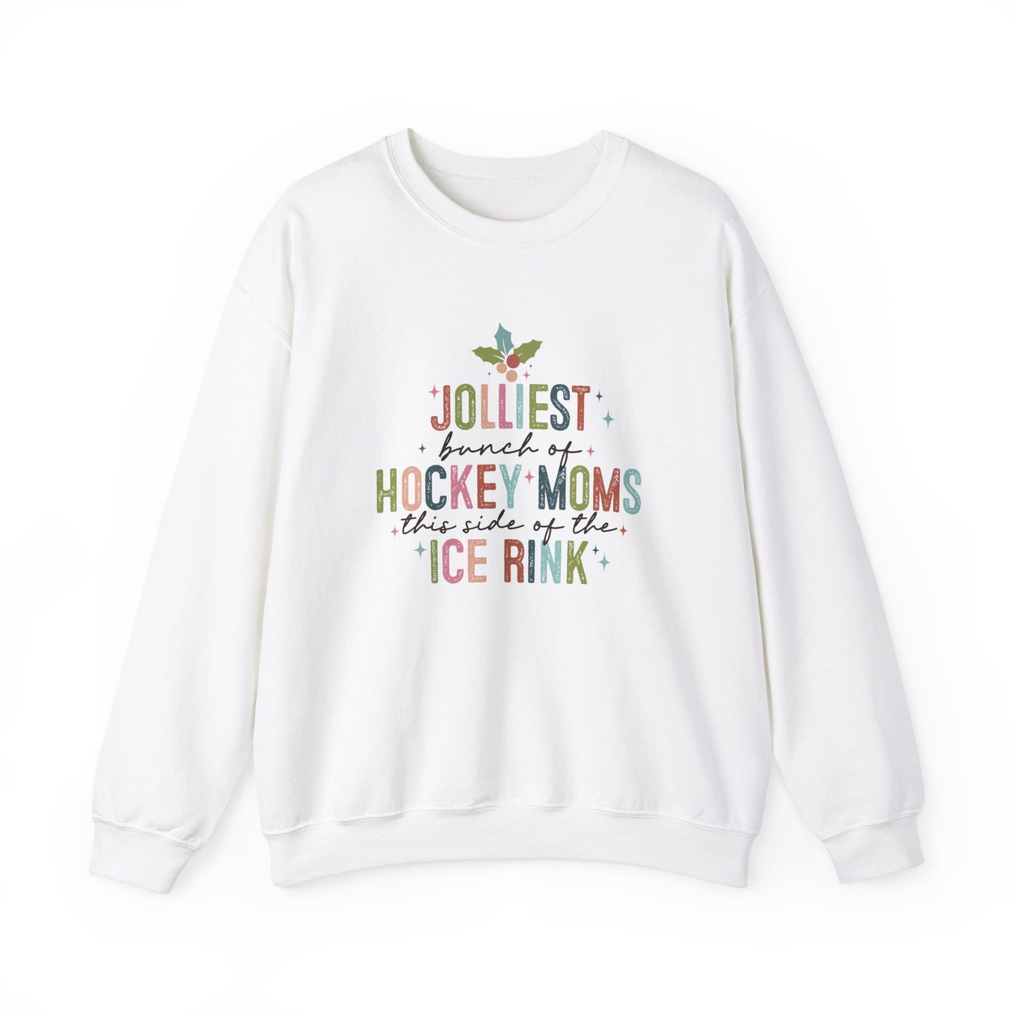 Pull ras du cou de Noël pour adulte Hockey Moms