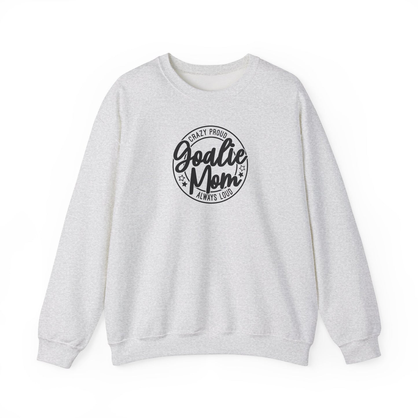 Pull ras du cou pour adulte « Maman gardienne de but folle et fière »
