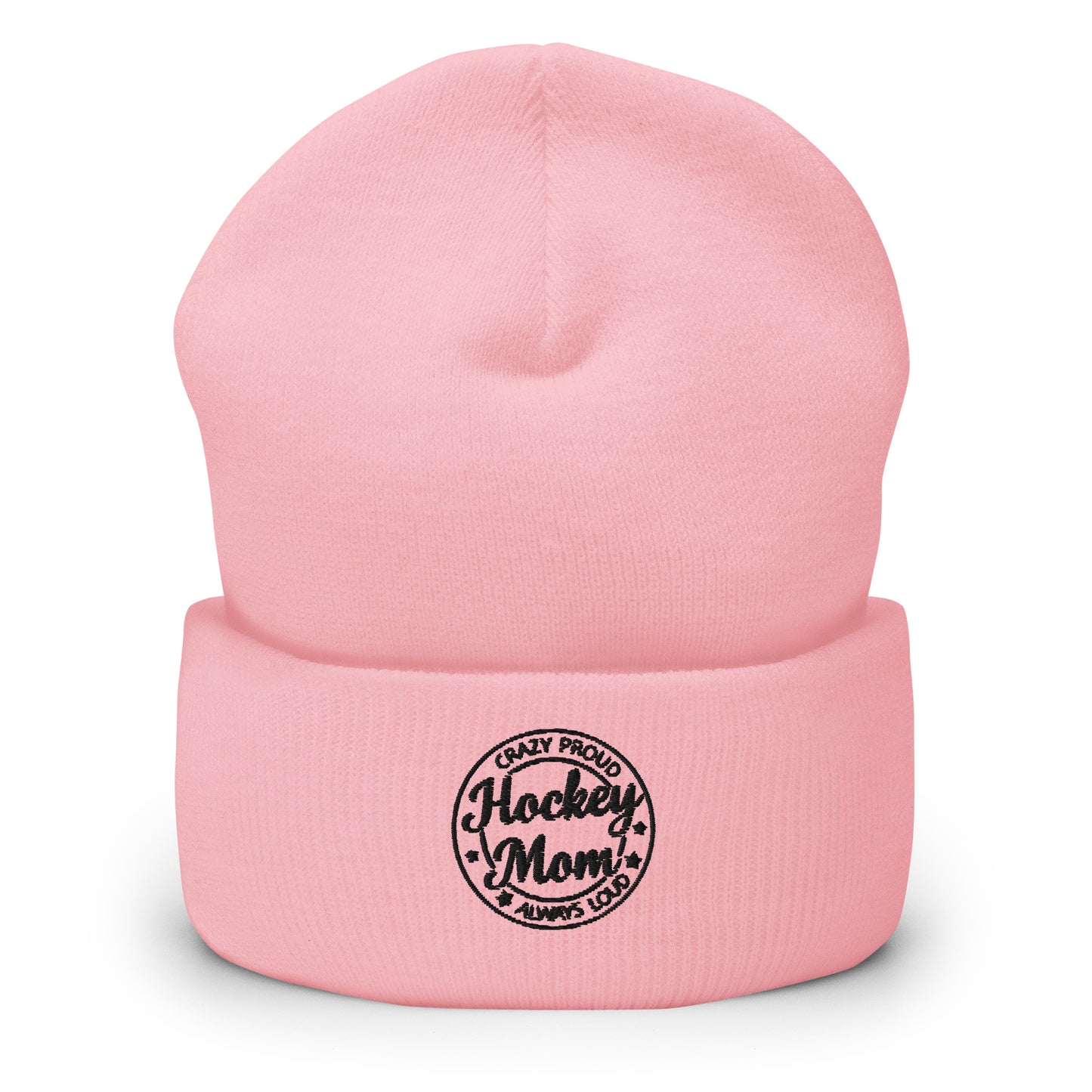 Tuque de maman de hockey folle et fière