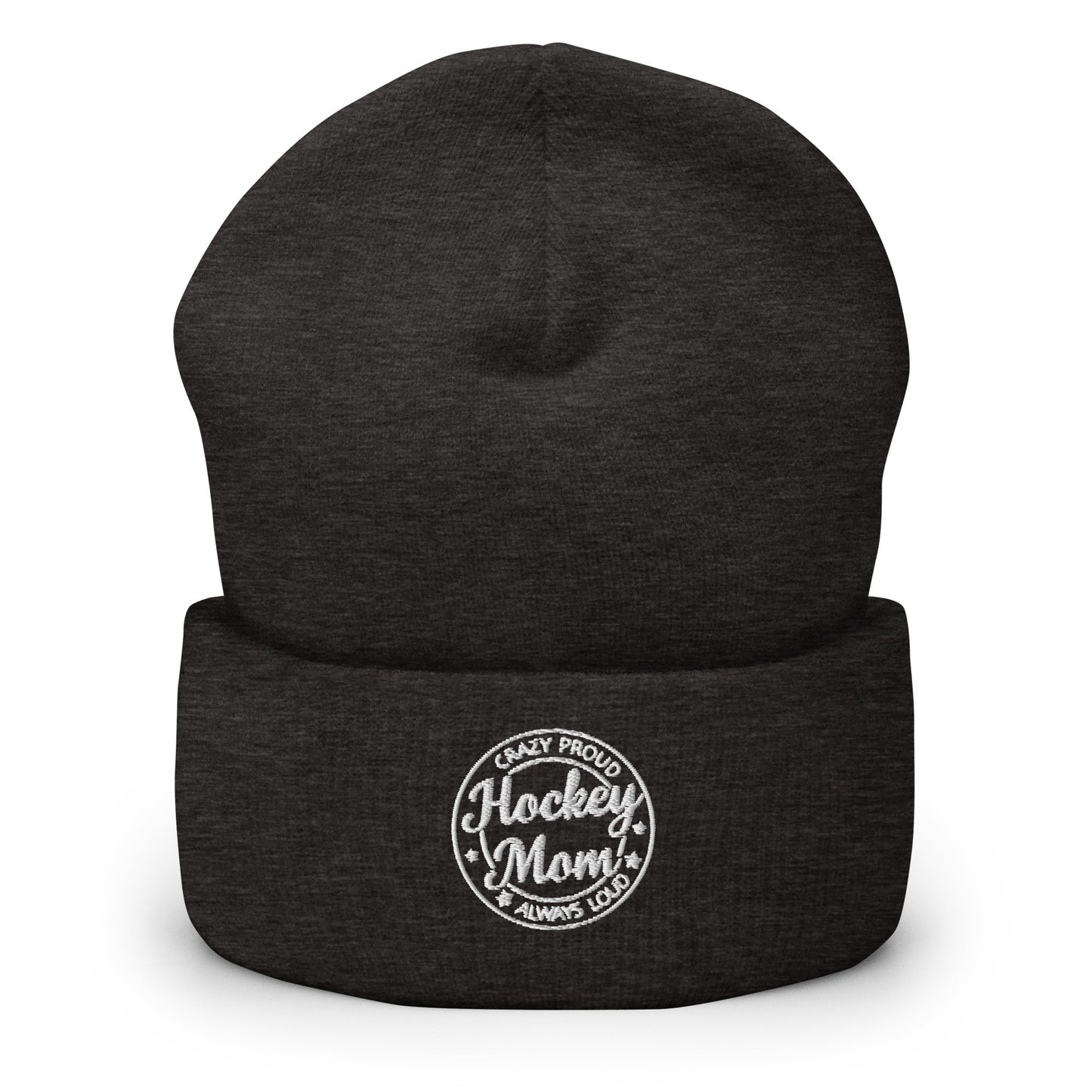 Tuque de maman de hockey folle et fière