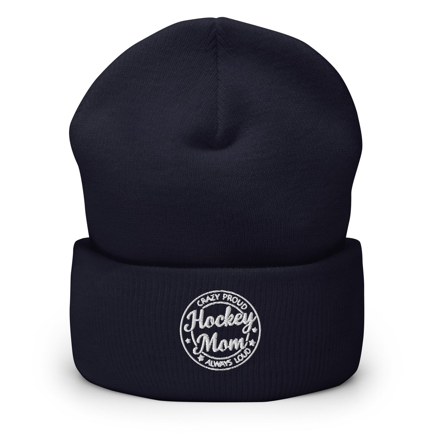 Tuque de maman de hockey folle et fière