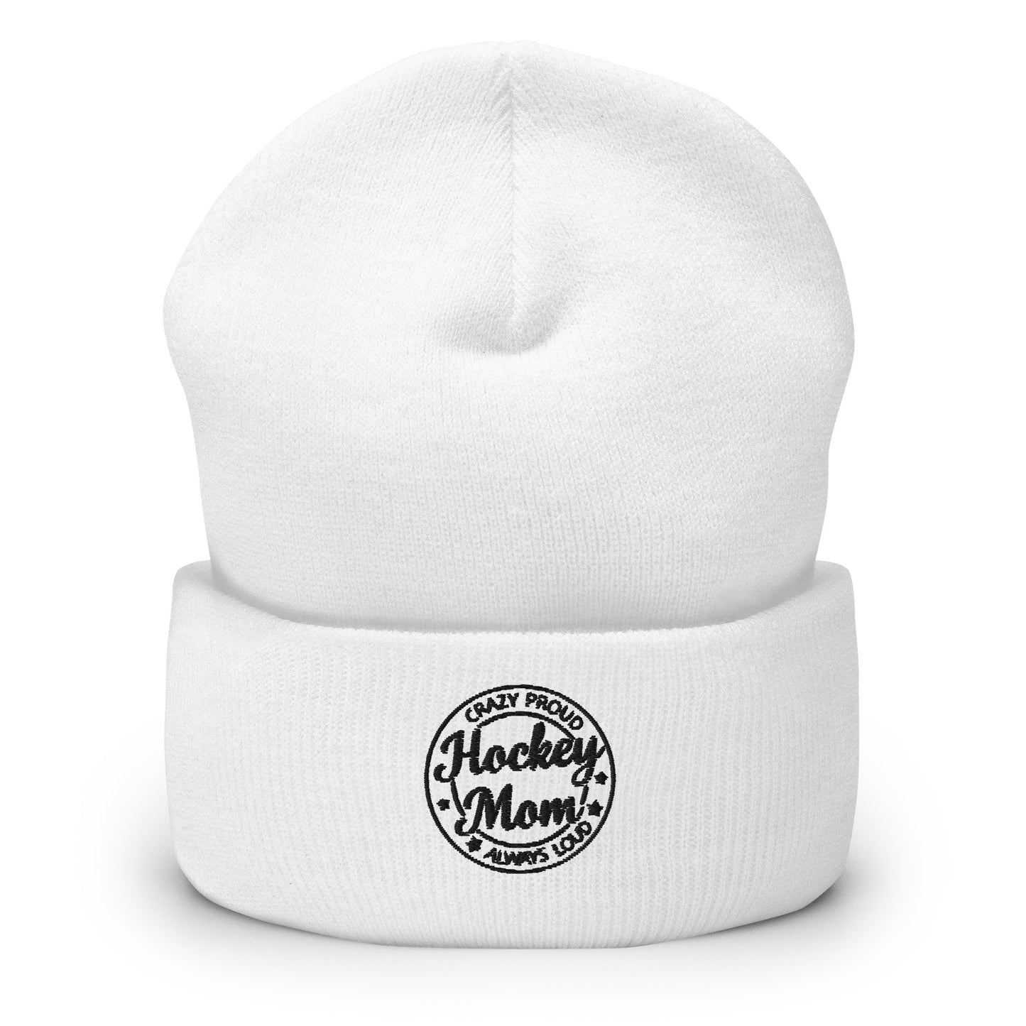 Tuque de maman de hockey folle et fière
