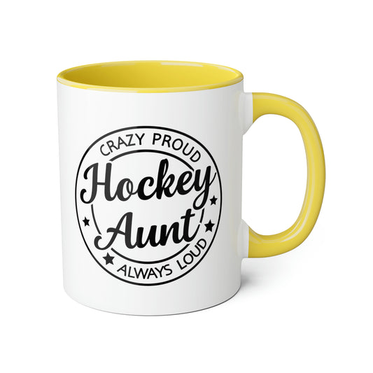 Hockey Aunt Mug (6 colours), 11oz