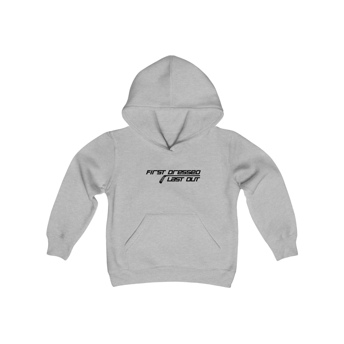 First Dressed. Last Out. Kids' Hoodie