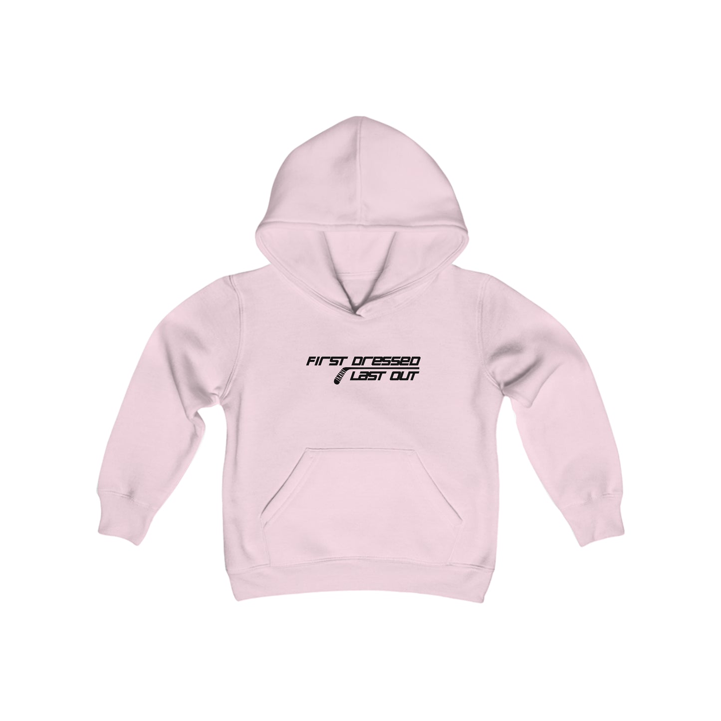 First Dressed. Last Out. Kids' Hoodie