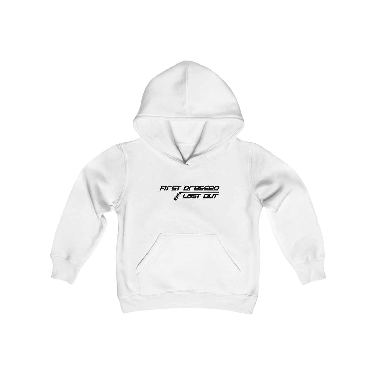 First Dressed. Last Out. Kids' Hoodie